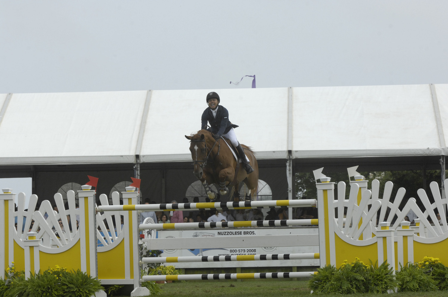 Kent Farrington won the Hampton Classic Grand Prix in 2012 and 2013.  DANA SHAW