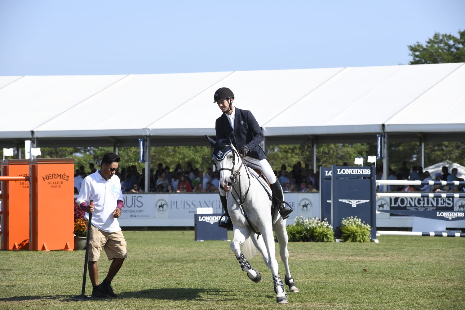 McLain Ward at the Hampton Classic in 2018.  DANA SHAW