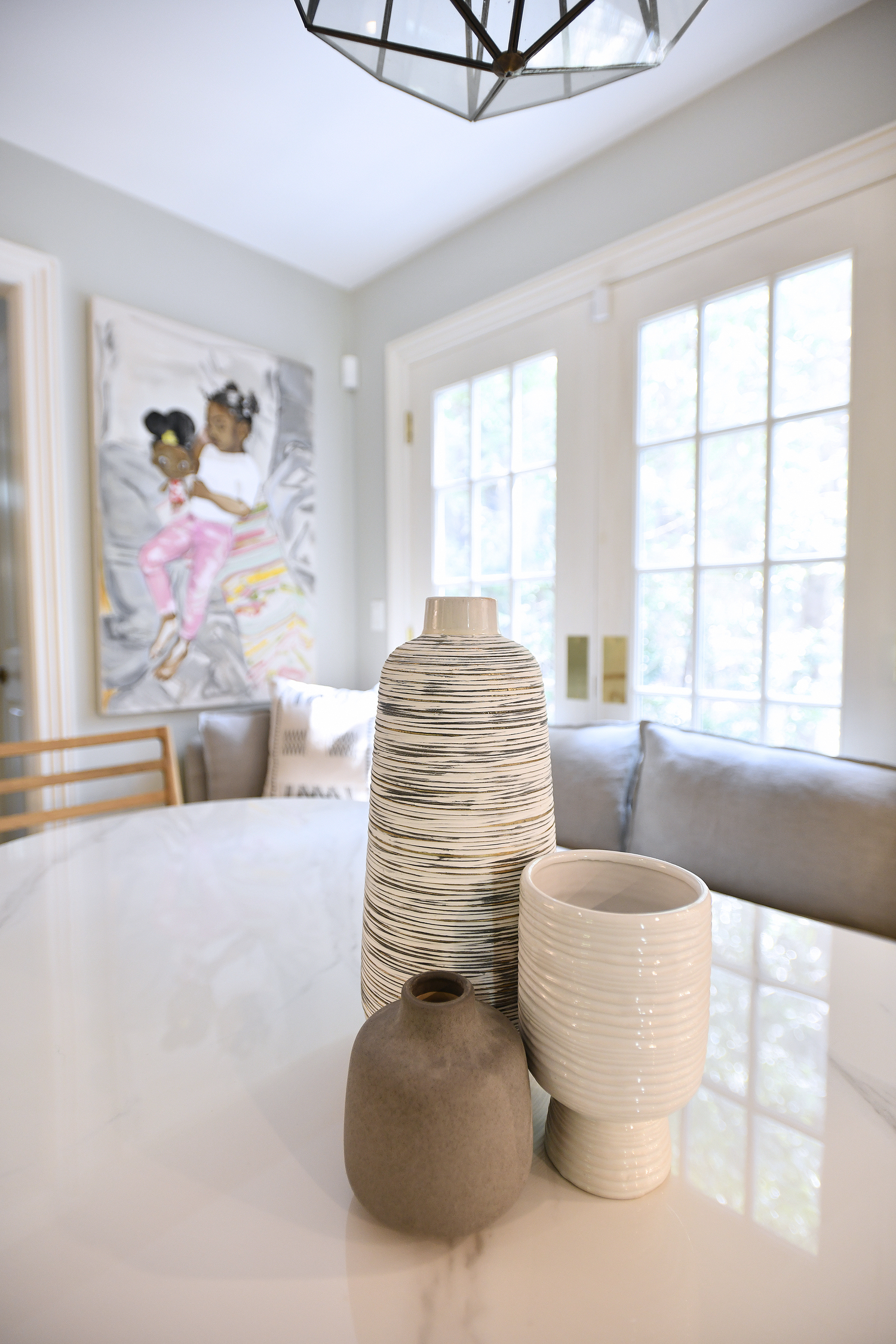 The dining area.  DANA SHAW