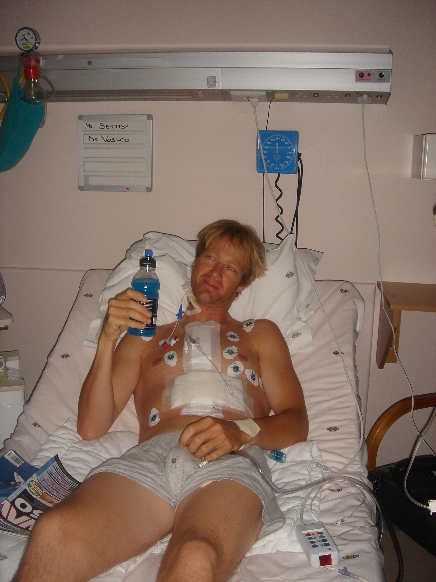 Due to a tropical bacterial infection, Greg Bertish was fighting for his life and in and out of hospitals.  COURTESY GREG BERTISH
