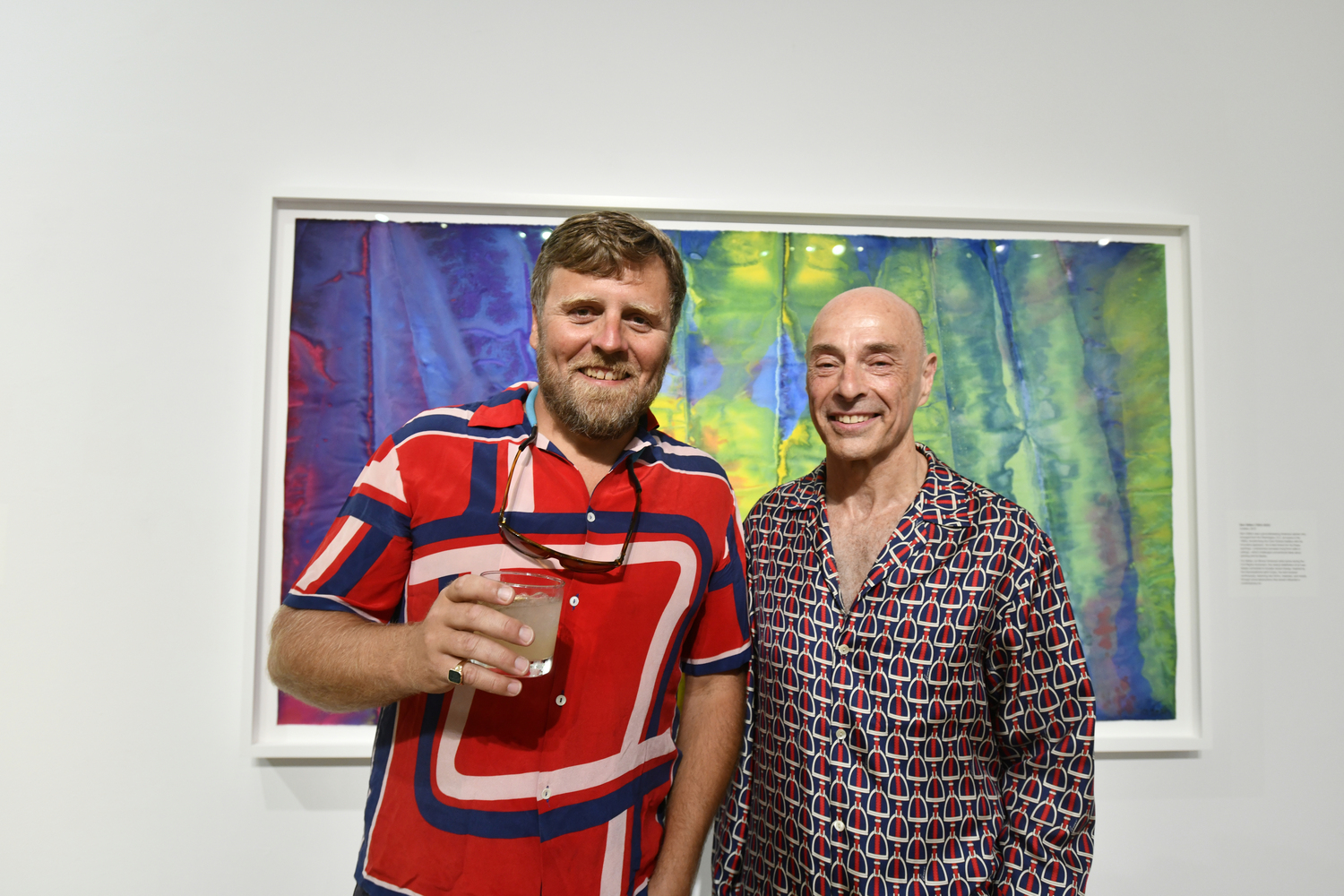 Carl Kostyal and Sverker Thufvesson at the opening reception for 