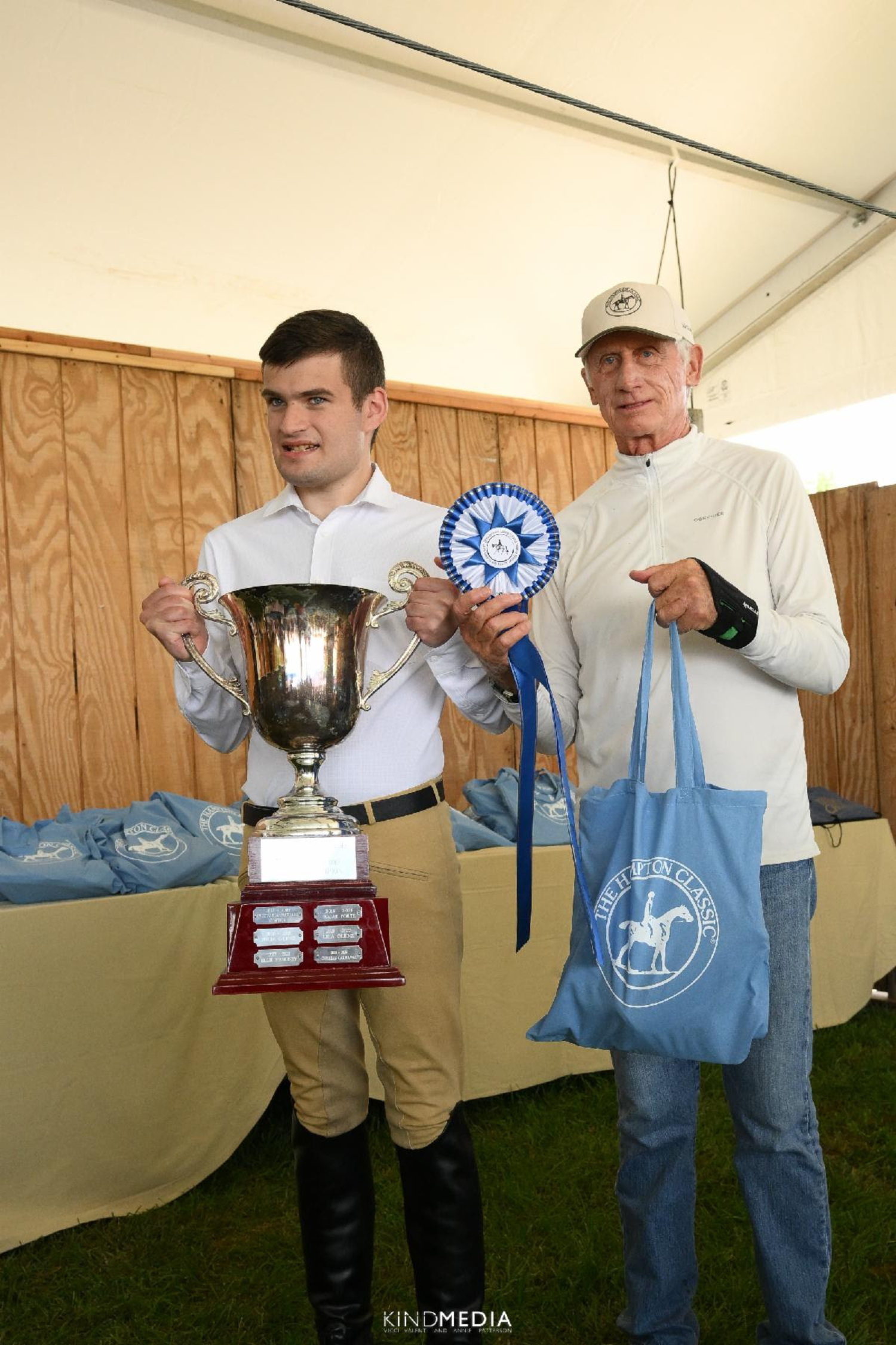 Olympic double-gold medalist Joe Fargis helped present awards to the exceptional athletes at the 2025 Long Island Horse Show Series for Riders with Disabilities Finals presented by Dime Bank on Monday. KIND MEDIA