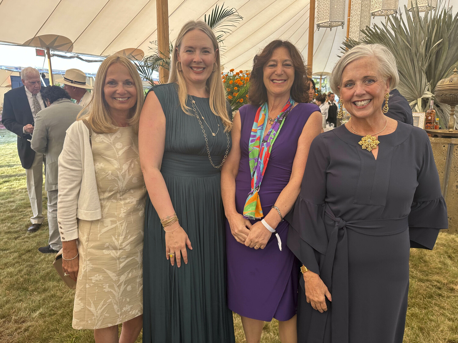 Carol Gomes, Emily Mastaler, Andrea Goldsmith, and Julia McCormack at the Hospital Summer Party.  GREGORY D'ELIA