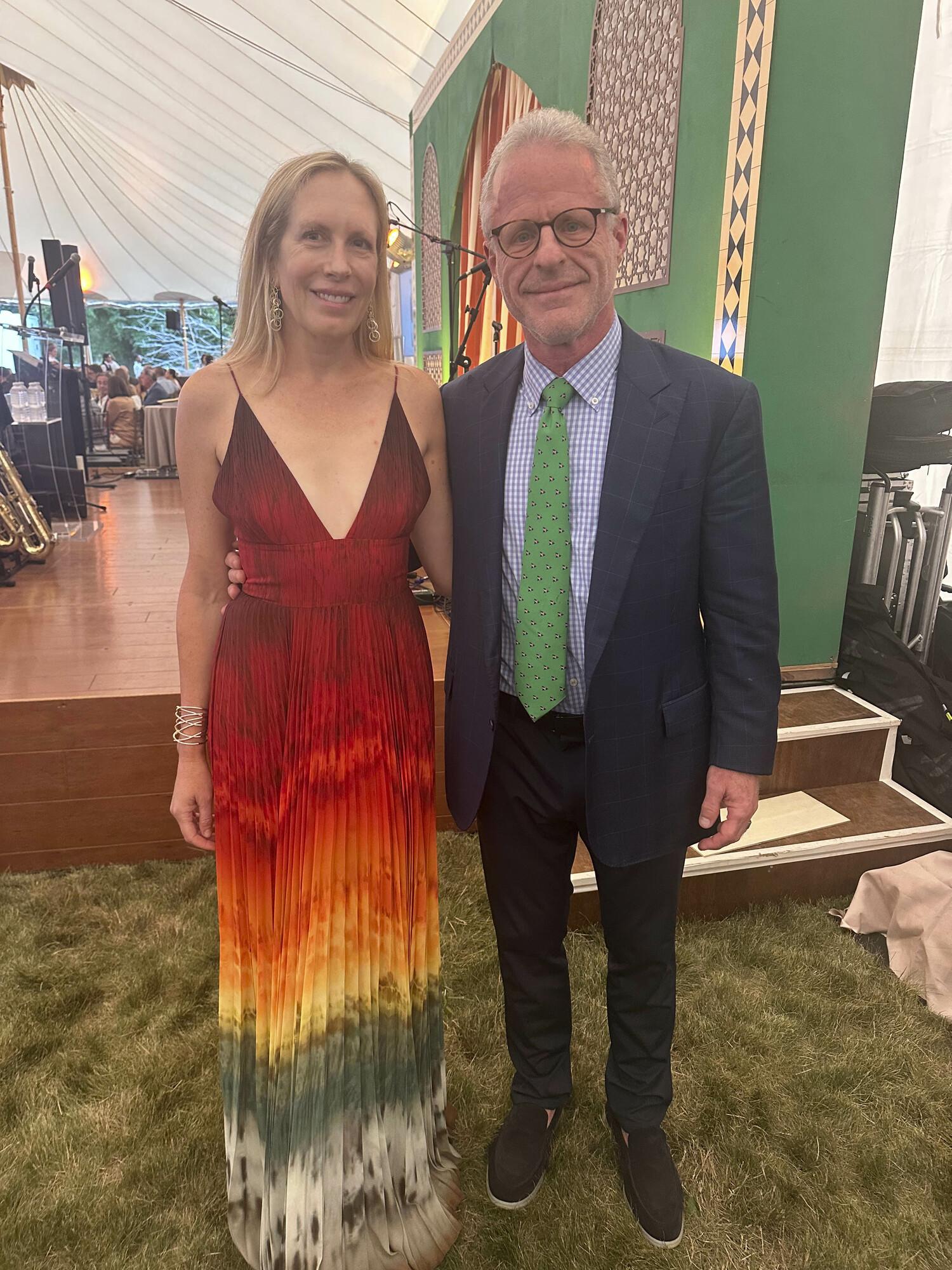 Kate and Andrew Davis this years honorees at the Hospital Summer Party.  GREGORY D'ELIA