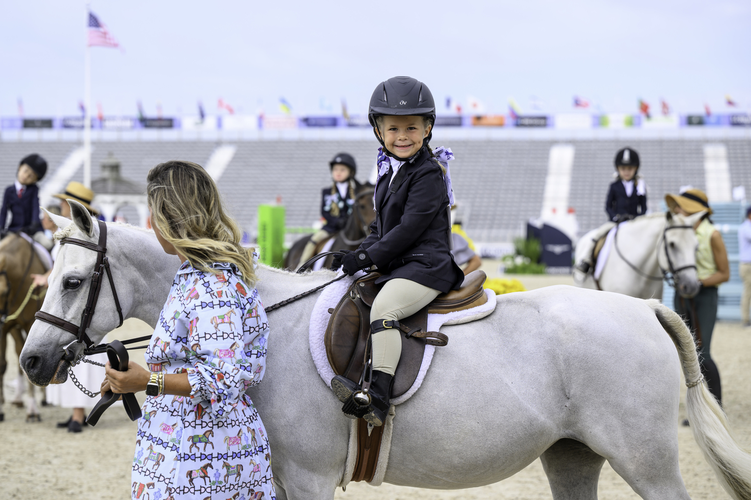 A 2 to 4-year-old leadline class competitor.  MARIANNE BARNETT