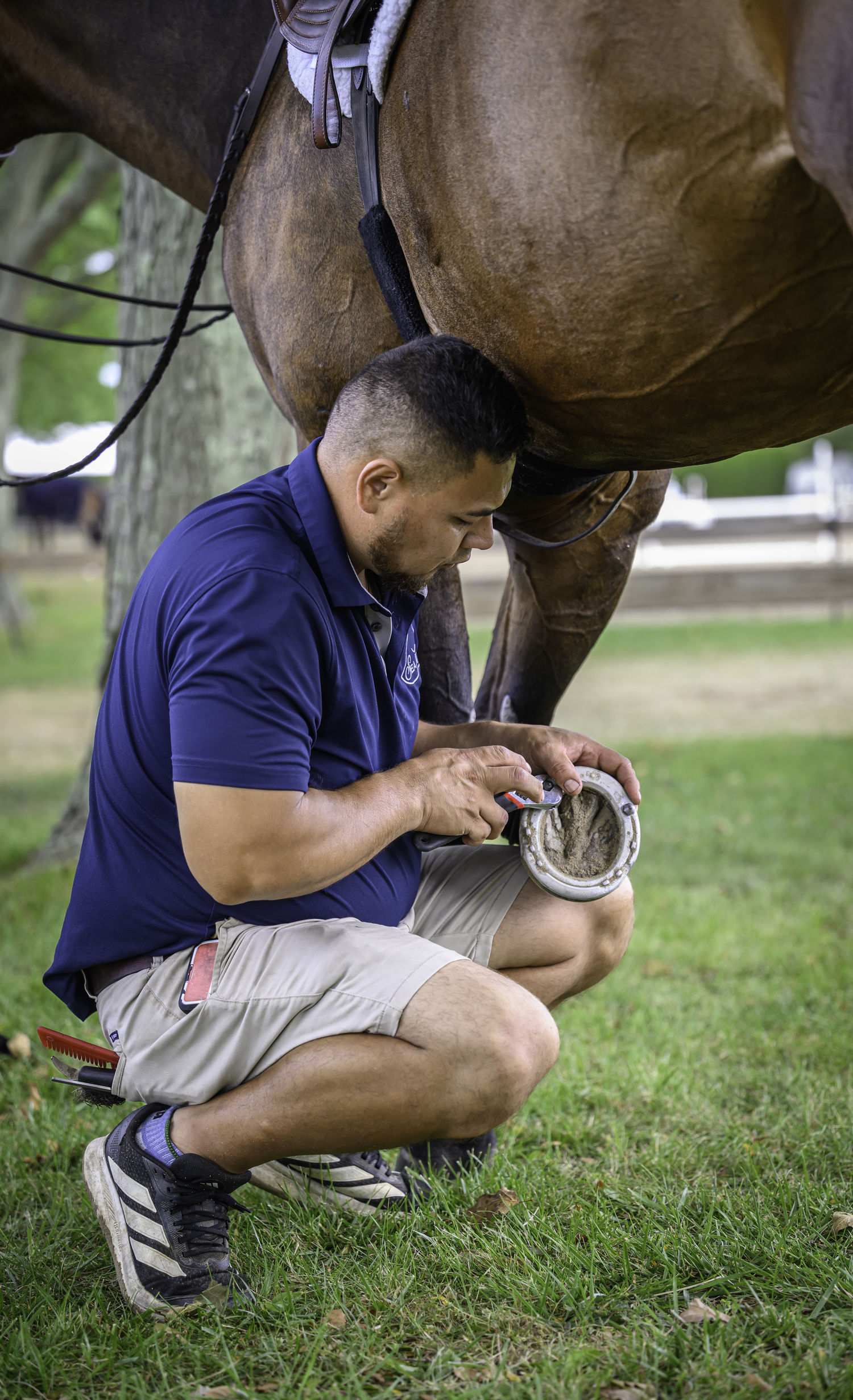 Of course the Hampton Classic couldn't be done without the important grooms.  MARIANNE BARNETT