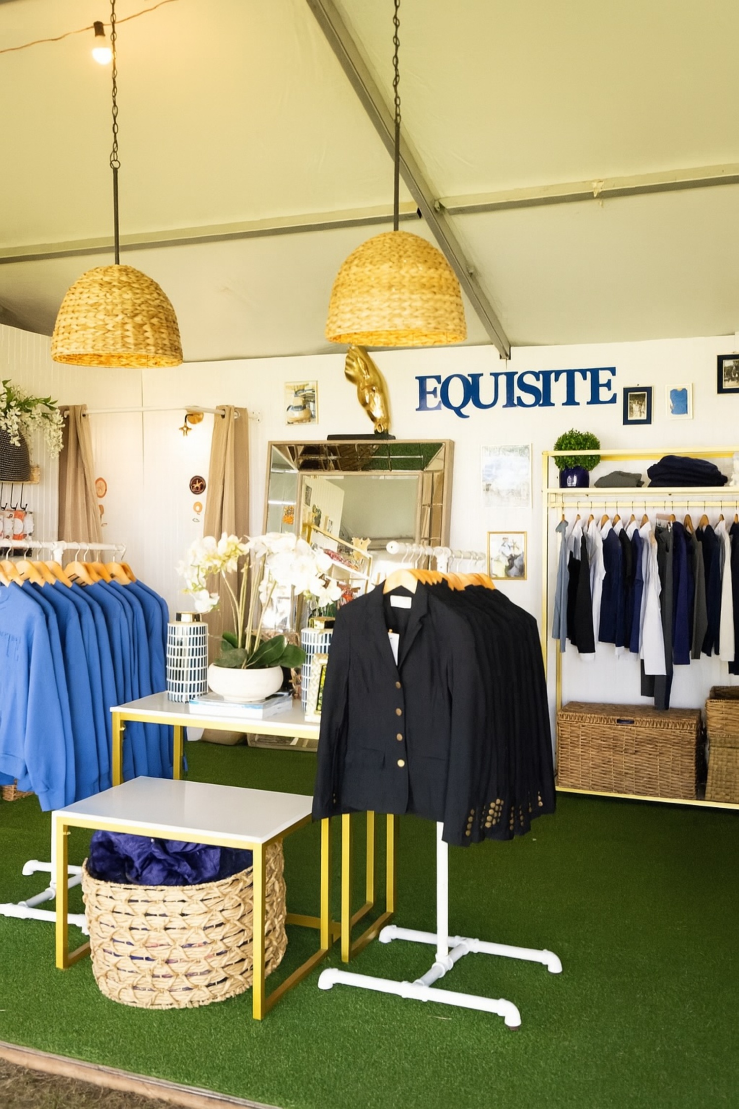 The Equisite booth at the Hampton Classic. COURTESY EQUISITE