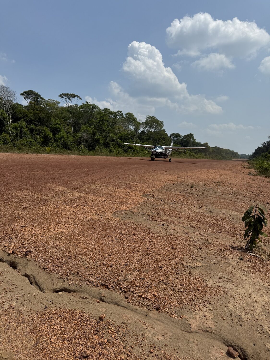 The runway.
