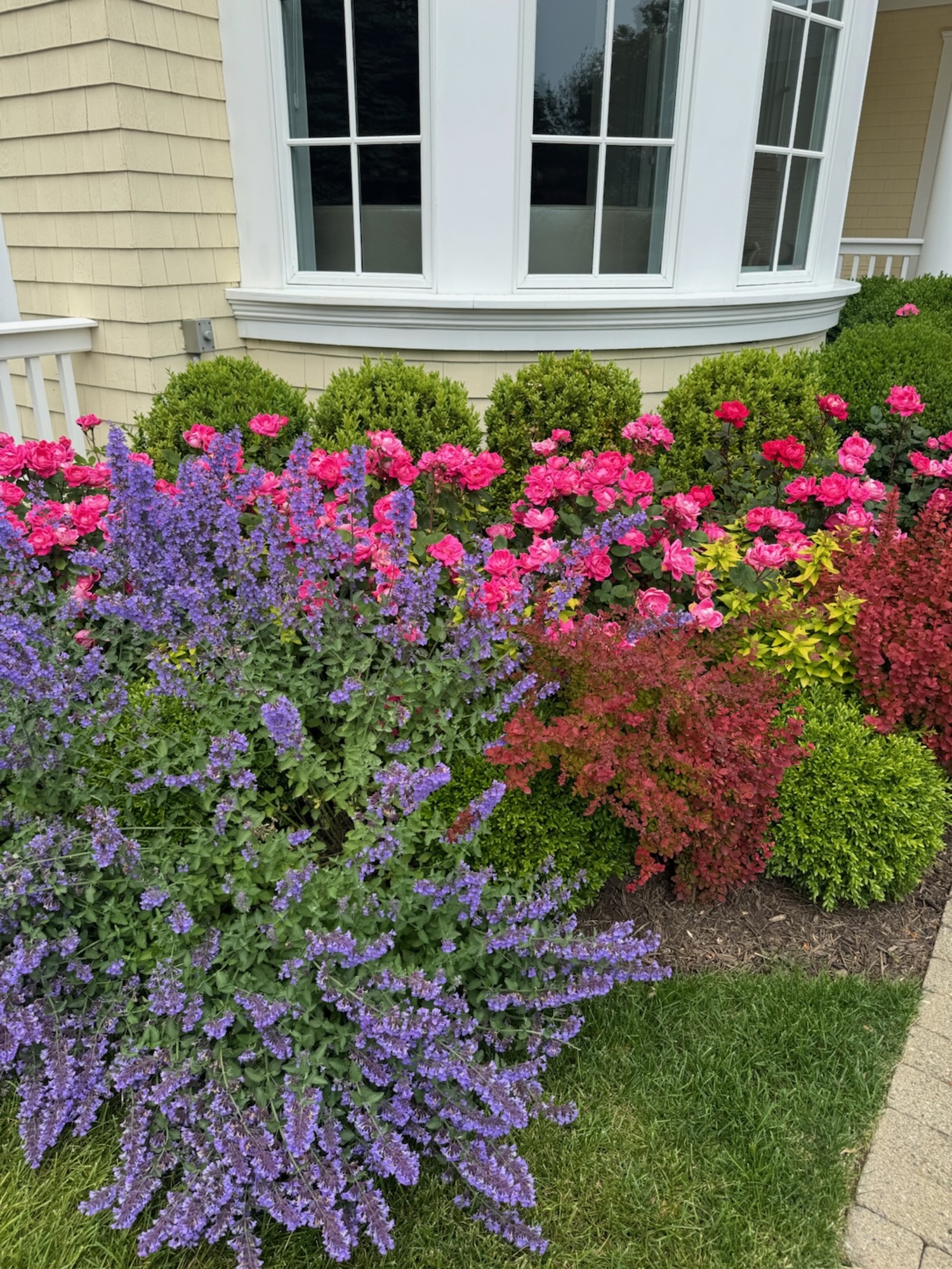 NancyJane and Jeff Loewy’s garden in Southampton.  COURTESY NANCYJANE LOEWY