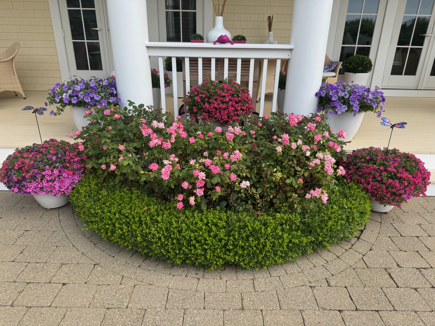 NancyJane and Jeff Loewy’s garden in Southampton.  COURTESY NANCYJANE LOEWY