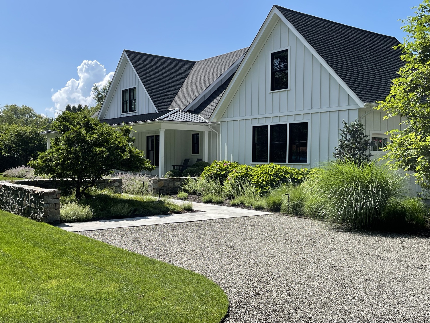 Another ranch remodeled in black and white. ANNE SURCHIN