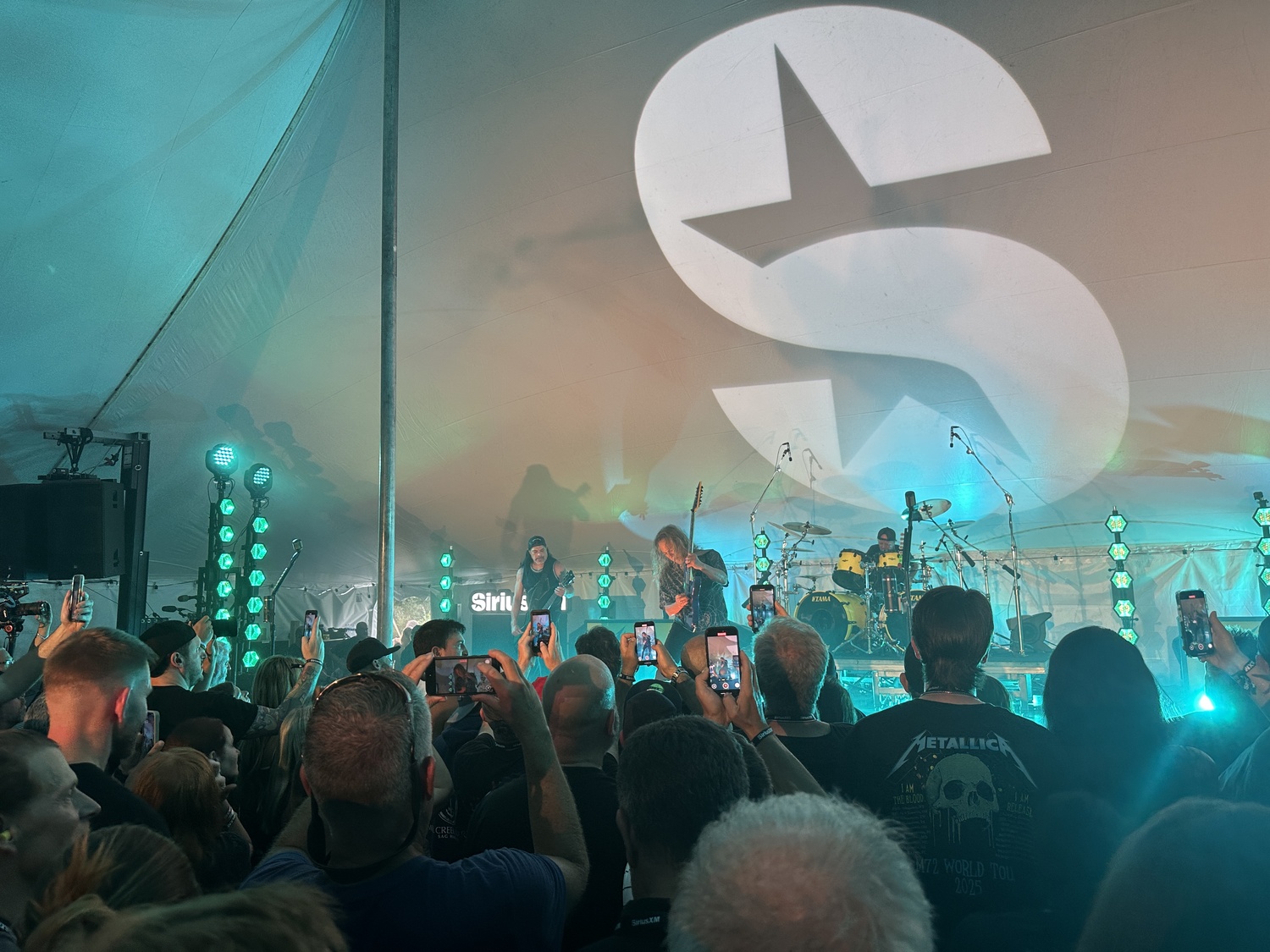 Metallica performing at the Stephen Talkhouse on Thursday, August 28. DAN STARK