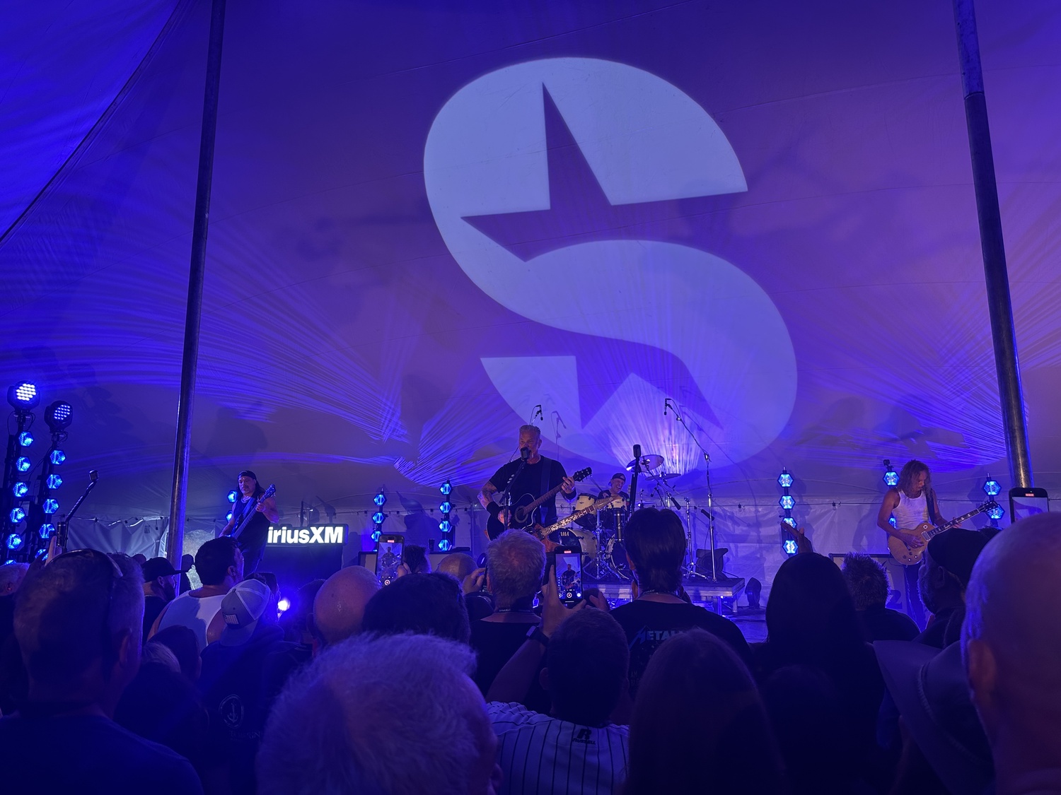 Metallica performing at the Stephen Talkhouse on Thursday, August 28. DAN STARK