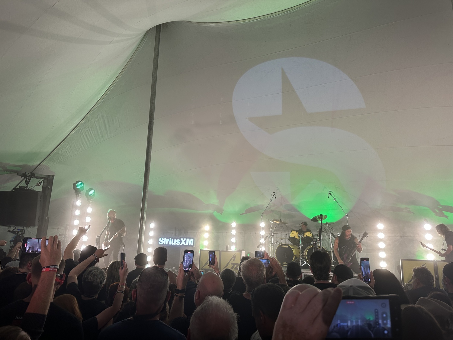 Metallica performing at the Stephen Talkhouse on Thursday, August 28. DAN STARK