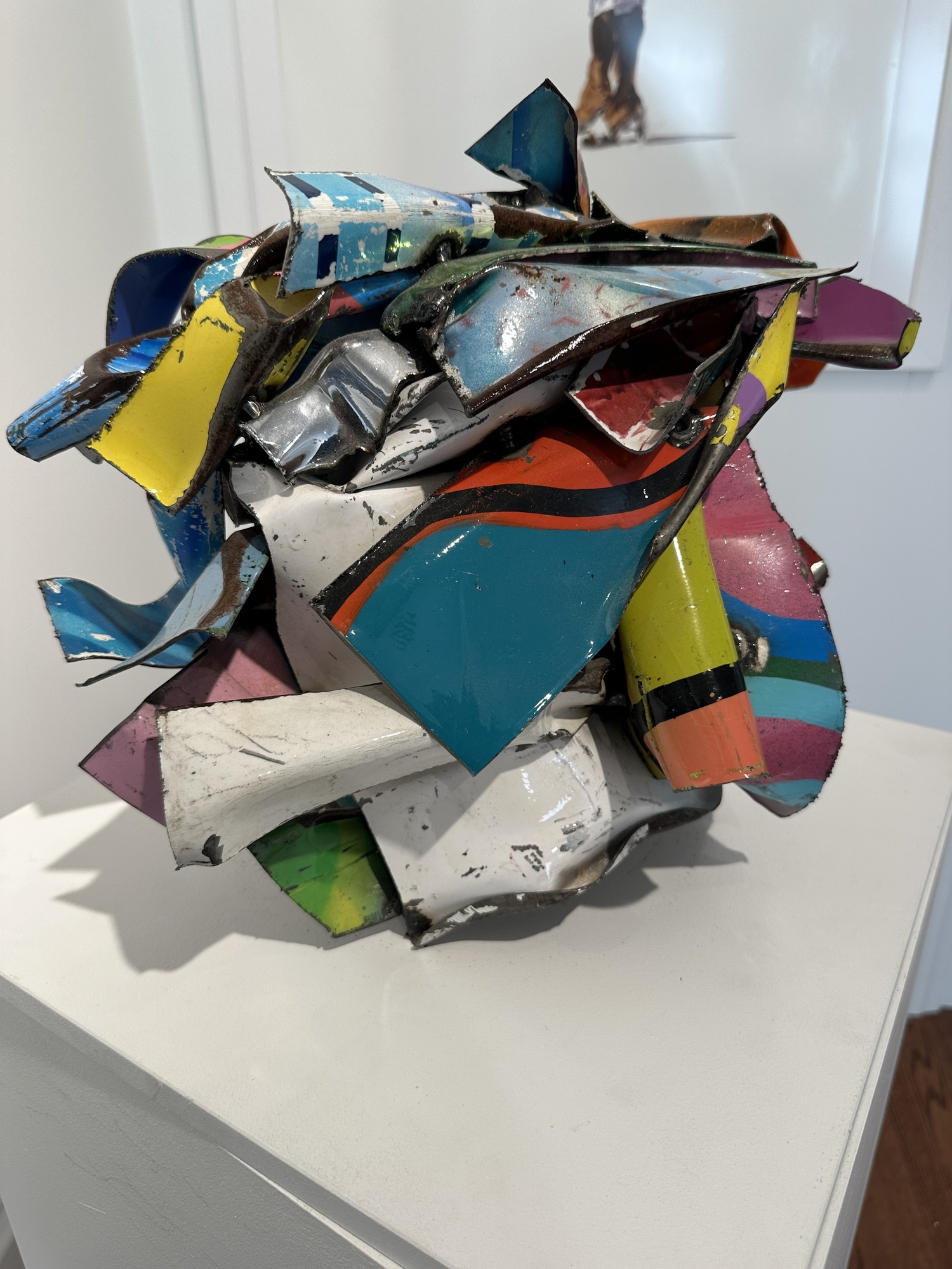 John Chamberlain sculpture, 
