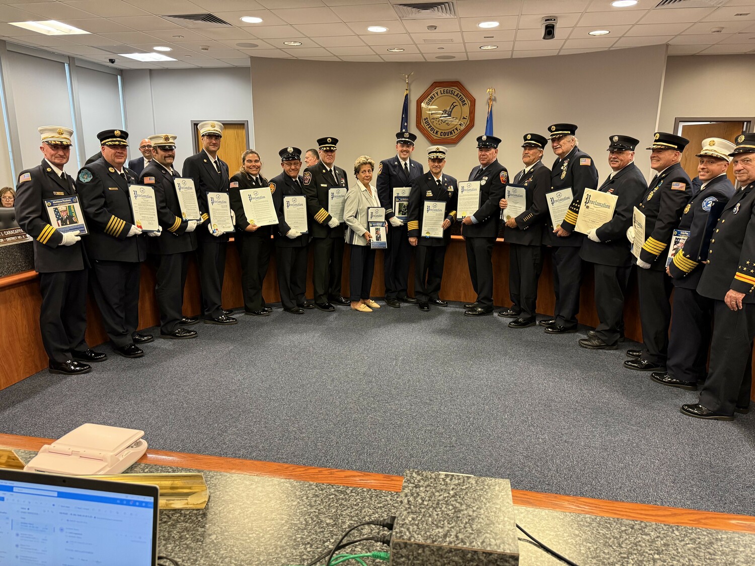 Earlier this month, Hampton Bays Firefighter Marissa Rosante was honored as the Firefighter of the Year by the Suffolk County Legislature for the second legislative districts. She was the only woman to receive the distinction out of the 18 districts in the county.