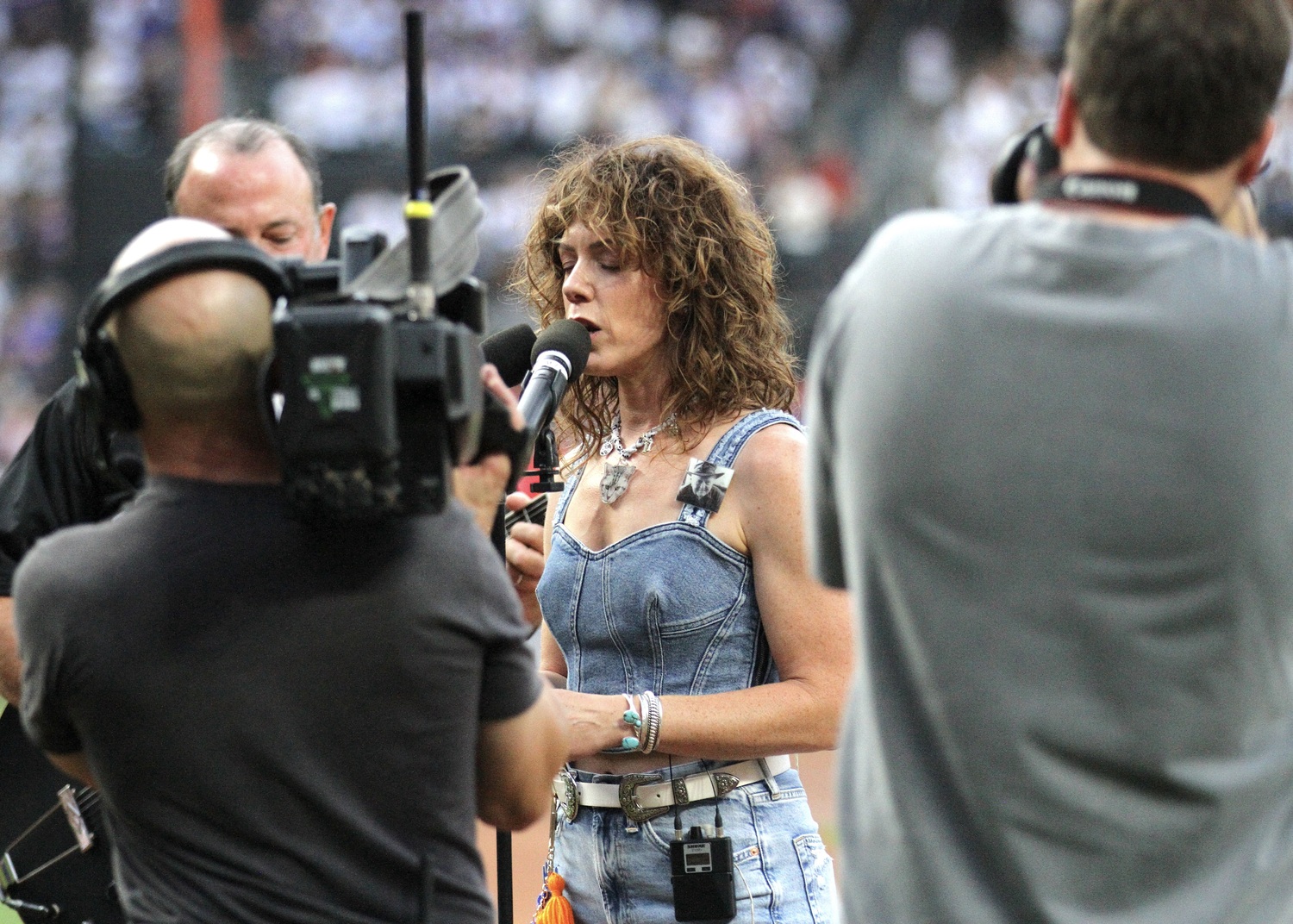 Julia King performs 