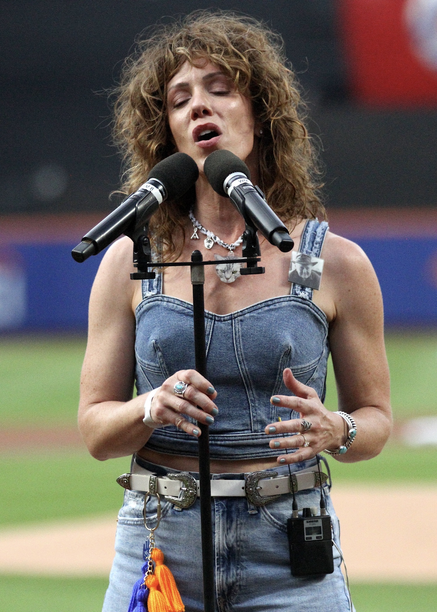 Julia King performs 