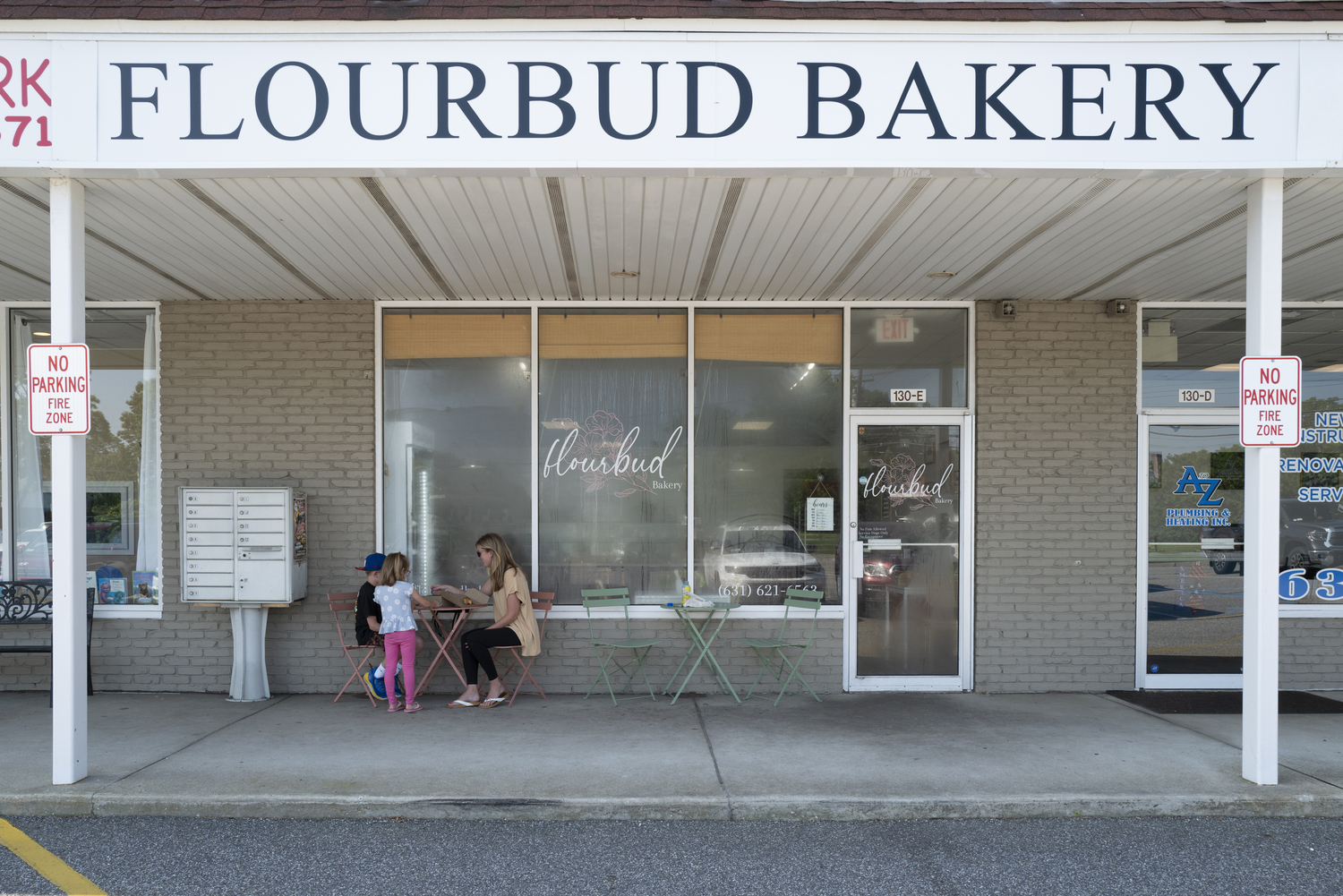 Flourbud Bakery storefront in East Moriches is where Share the Harvest Farm procures a selection of artisanal baked goods. LORI HAWKINS