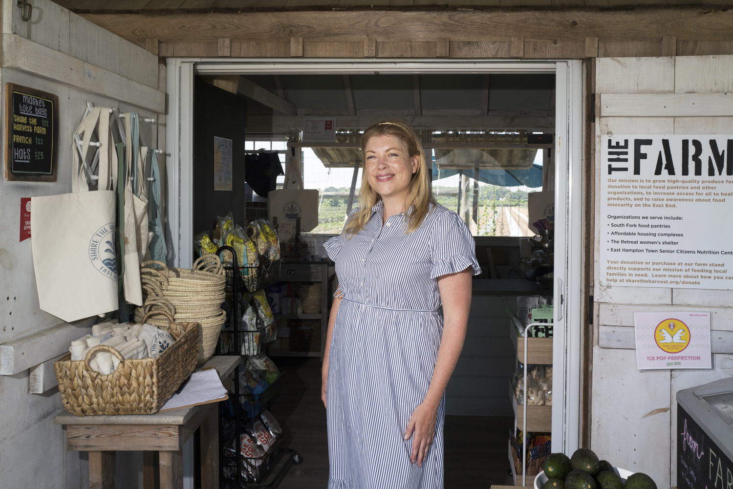 Meredith Arm, Executive Director and Farm Stand Director at the Share the Harvest Farm. LORI HAWKINS
