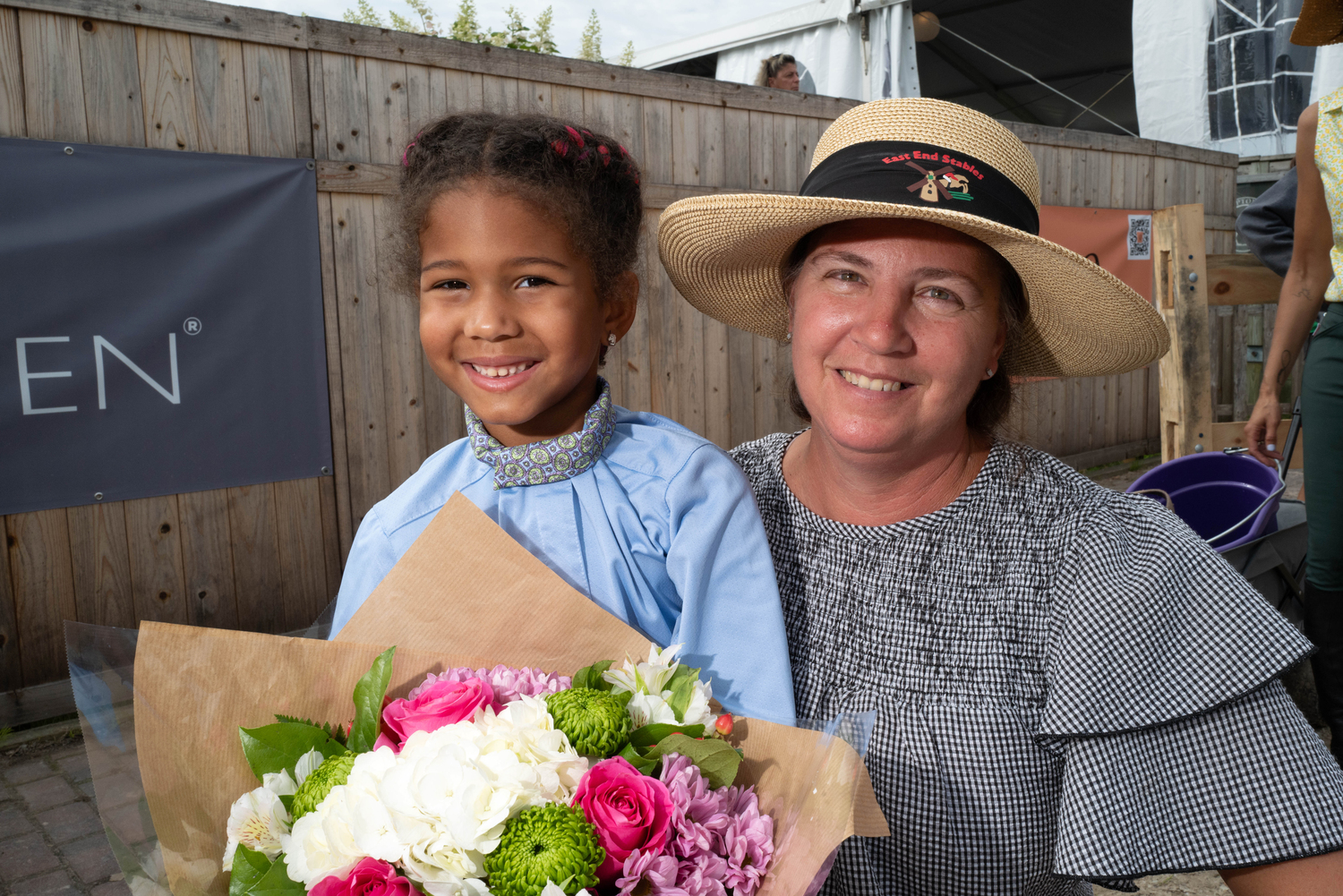 Nova Morsch with her trainer, Jennifer Santacroce-Wheeler.  LORI HAWKINS