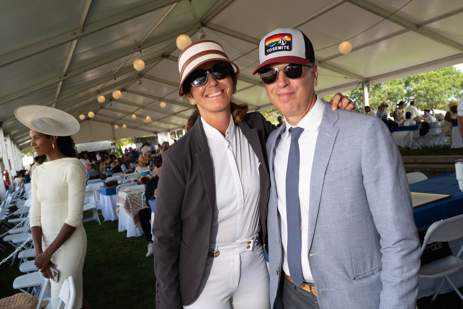 Joanna Wolffer at the Hampton Classic on Sunday.  LORI HAWKINS