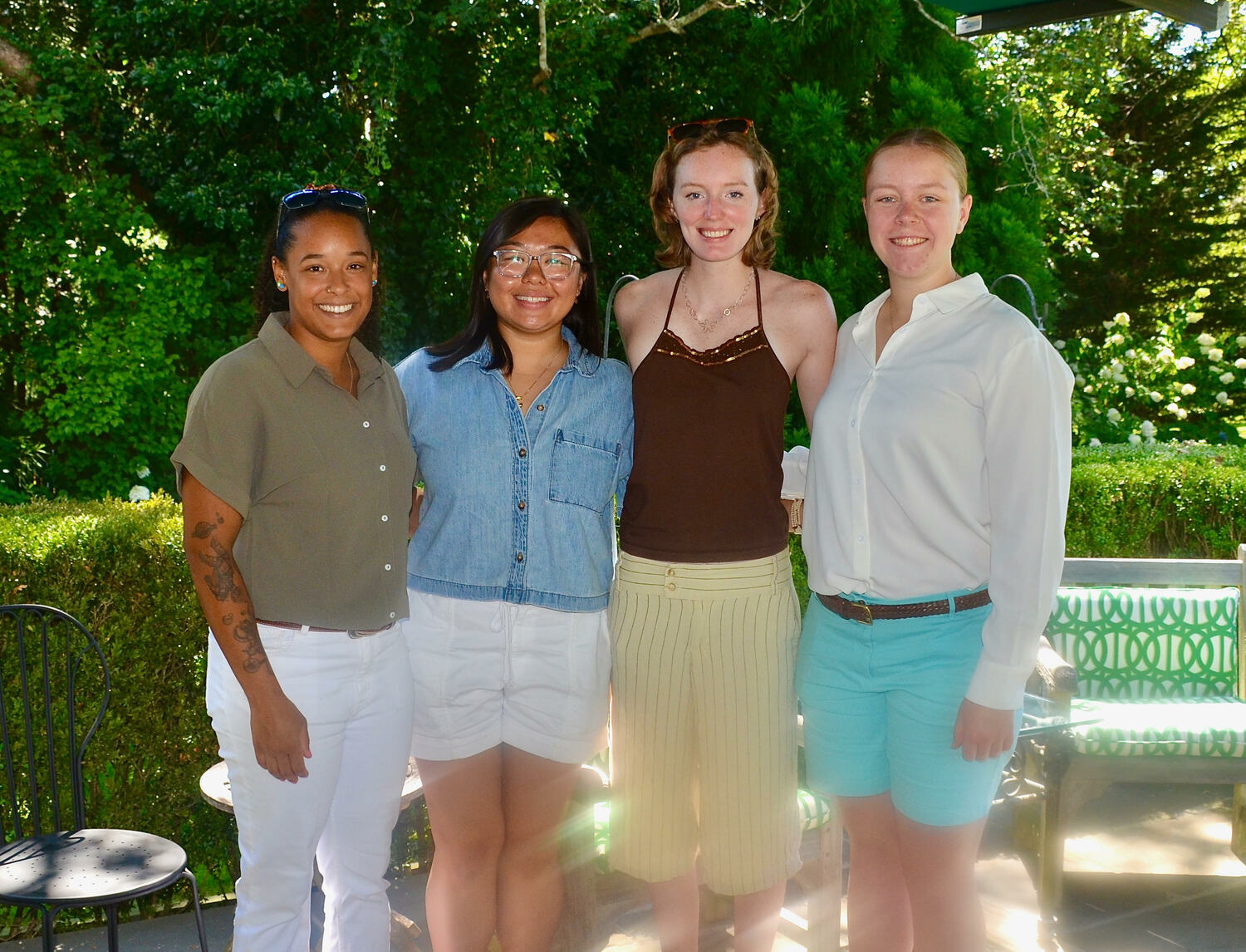 Past winners Cecilia Blowe, Connie Chan and Nora Conlon with present winner Susanna DiSunno, right. KYRIL BROMLEY