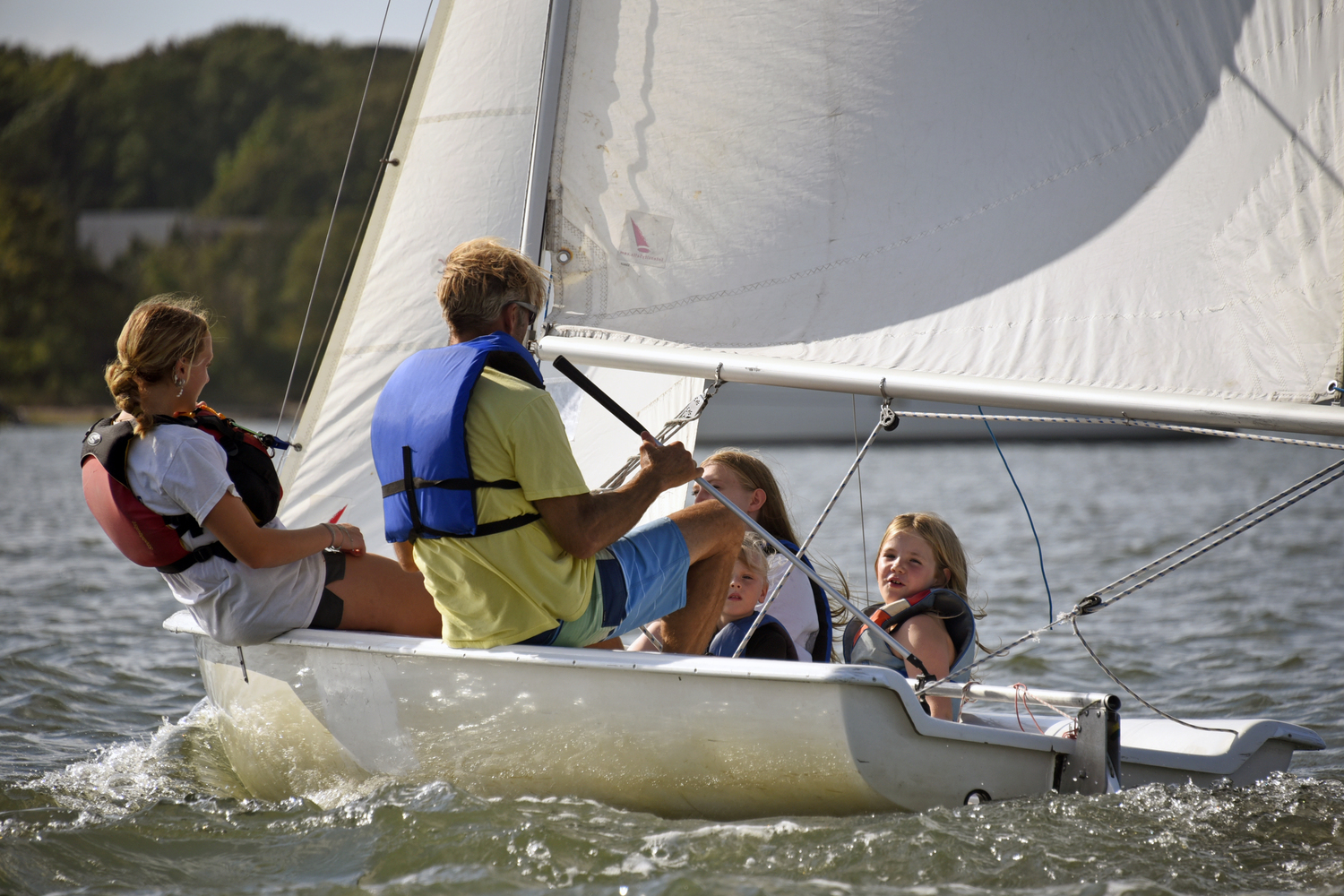Breakwater Yacht Club and Sailing Center hosted its first-ever hands-on, on-the-water training for its sailing instructors on therapeutic sailing on Monday afternoon. MICHAEL MELLA