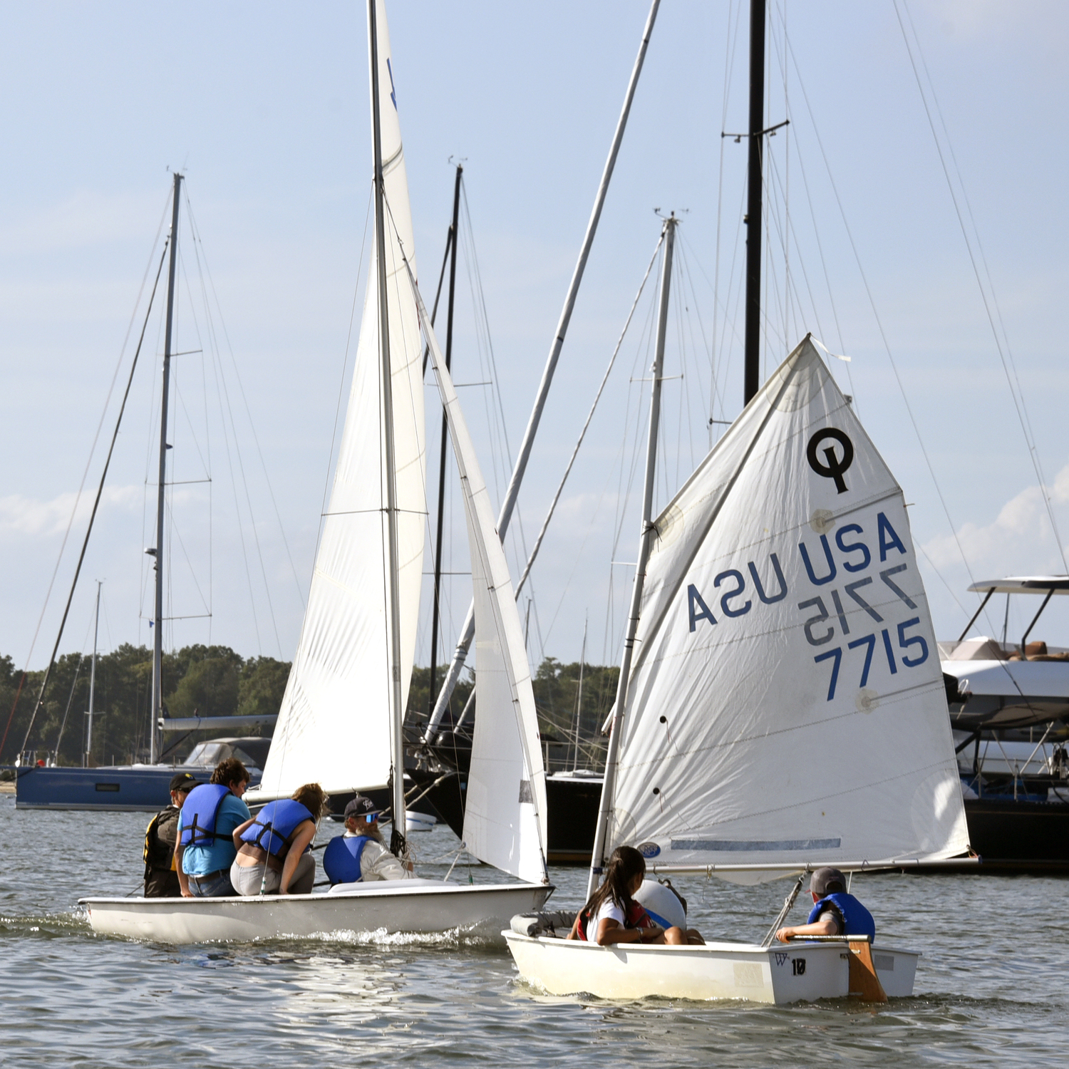 Breakwater Yacht Club and Sailing Center hosted its first-ever hands-on, on-the-water training for its sailing instructors on therapeutic sailing on Monday afternoon. MICHAEL MELLA