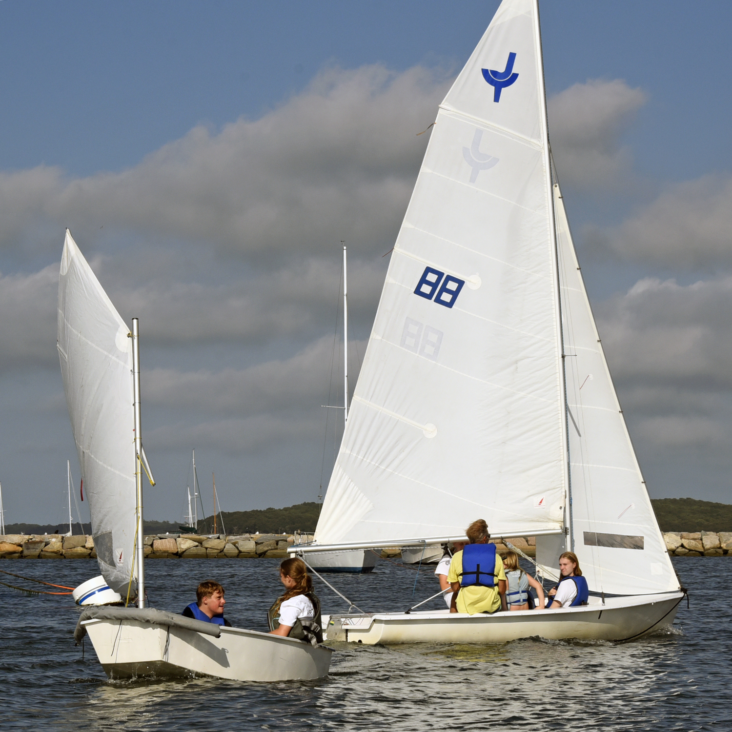 Breakwater Yacht Club and Sailing Center hosted its first-ever hands-on, on-the-water training for its sailing instructors on therapeutic sailing on Monday afternoon. MICHAEL MELLA