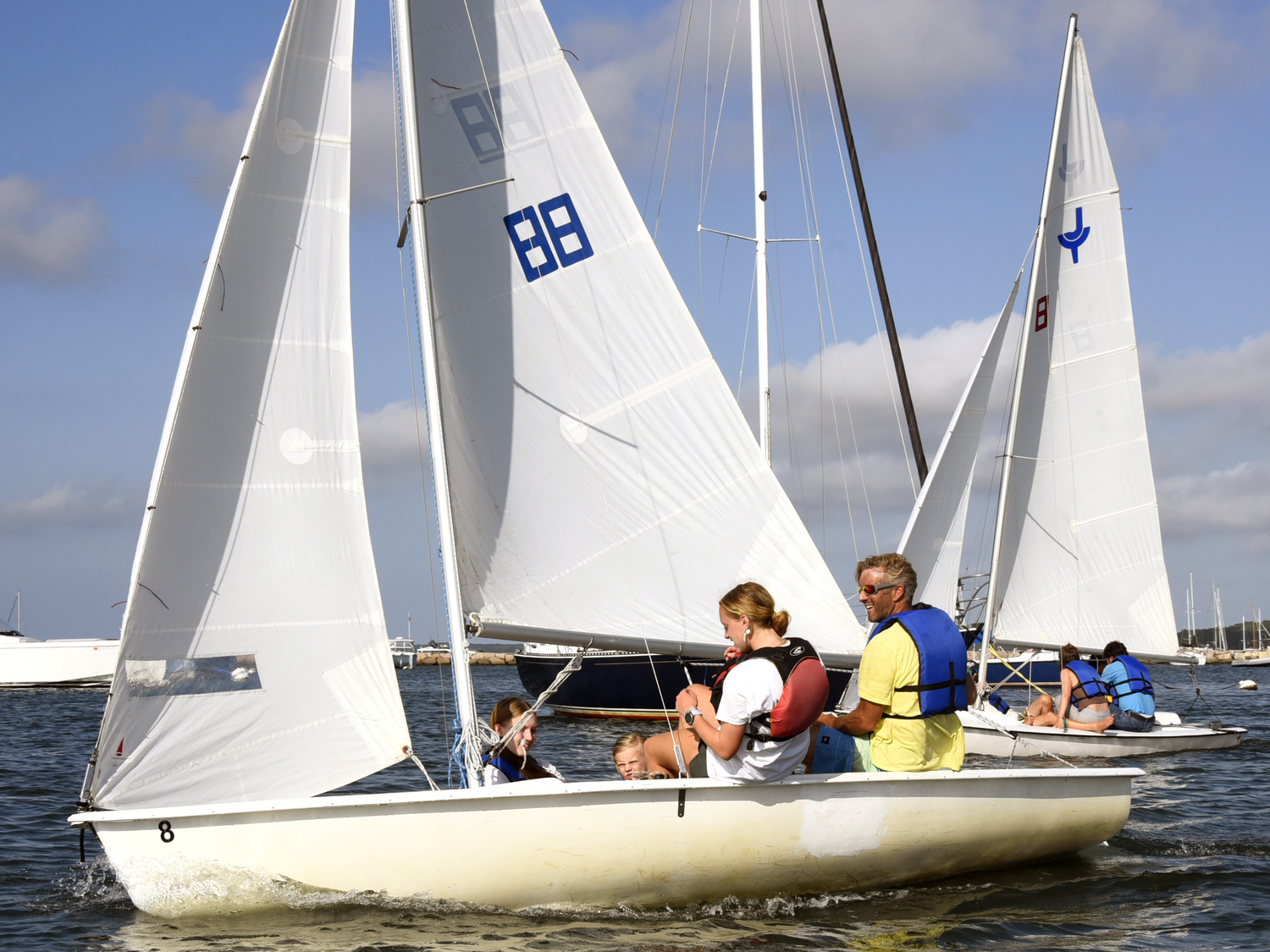 Breakwater Yacht Club and Sailing Center hosted its first-ever hands-on, on-the-water training for its sailing instructors on therapeutic sailing on Monday afternoon. MICHAEL MELLA