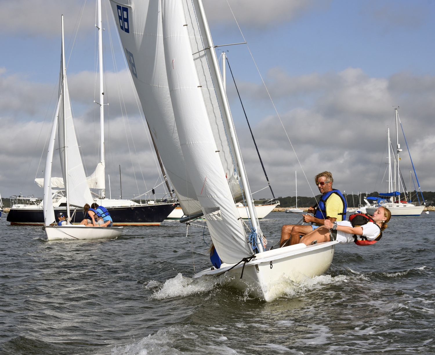 Breakwater Yacht Club and Sailing Center hosted its first-ever hands-on, on-the-water training for its sailing instructors on therapeutic sailing on Monday afternoon. MICHAEL MELLA
