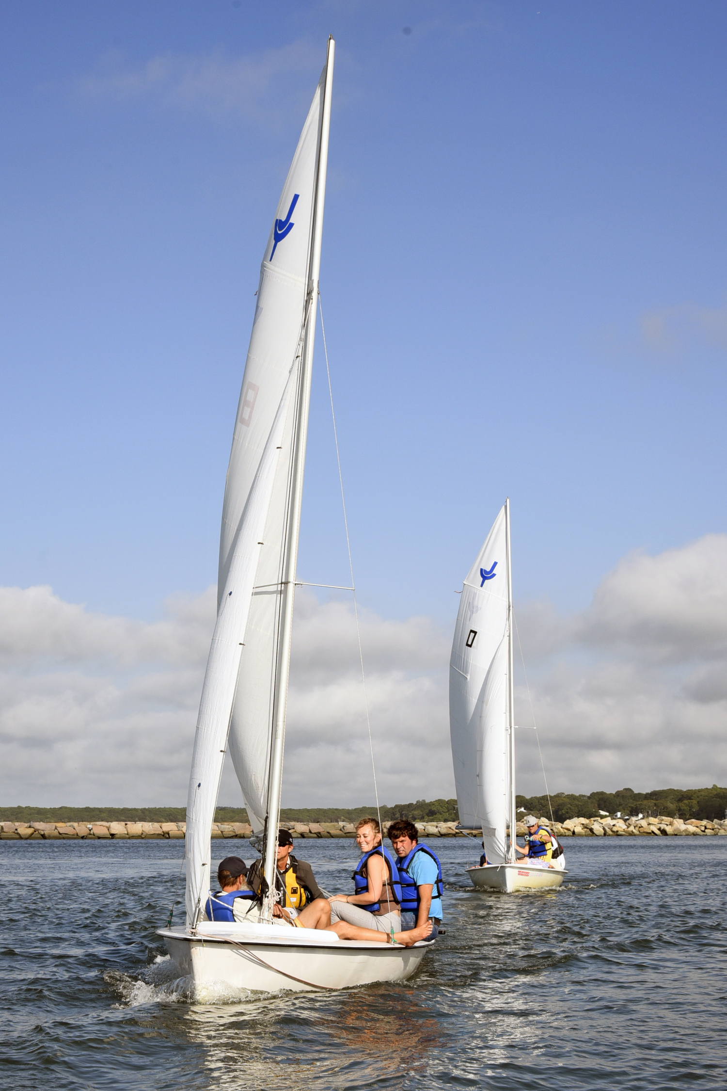Breakwater Yacht Club and Sailing Center hosted its first-ever hands-on, on-the-water training for its sailing instructors on therapeutic sailing on Monday afternoon. MICHAEL MELLA