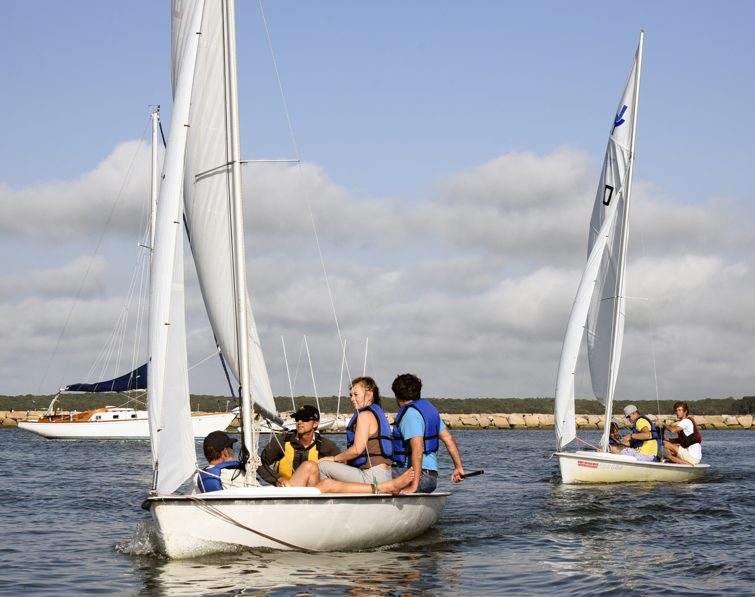 Breakwater Yacht Club and Sailing Center hosted its first-ever hands-on, on-the-water training for its sailing instructors on therapeutic sailing on Monday afternoon. MICHAEL MELLA