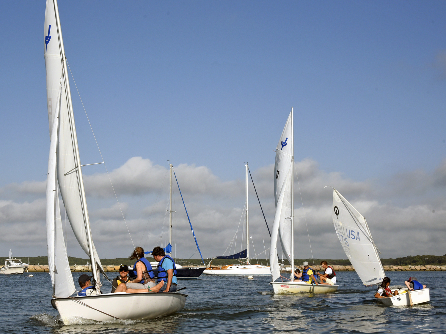 Breakwater Yacht Club and Sailing Center hosted its first-ever hands-on, on-the-water training for its sailing instructors on therapeutic sailing on Monday afternoon. MICHAEL MELLA
