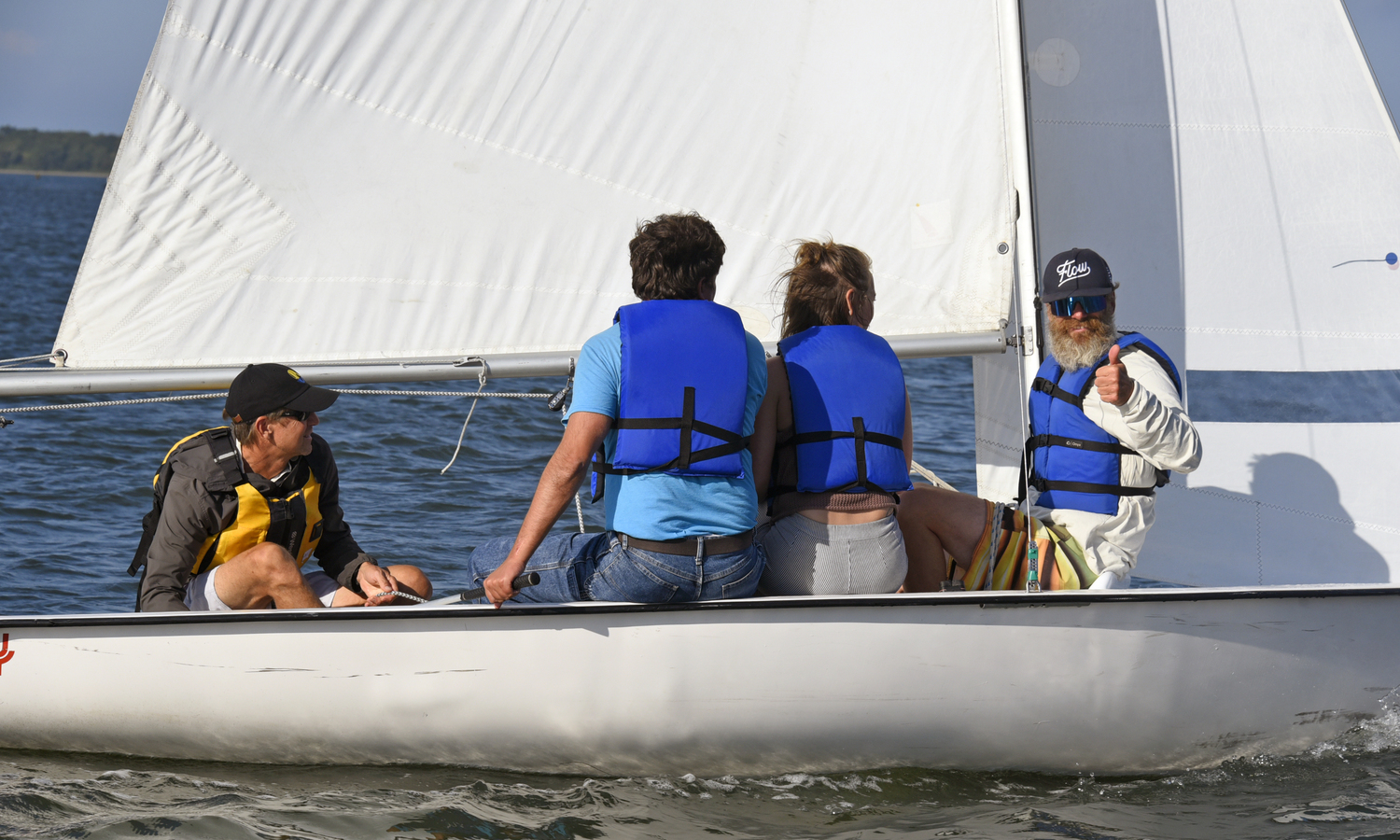 Breakwater Yacht Club and Sailing Center hosted its first-ever hands-on, on-the-water training for its sailing instructors on therapeutic sailing on Monday afternoon. MICHAEL MELLA