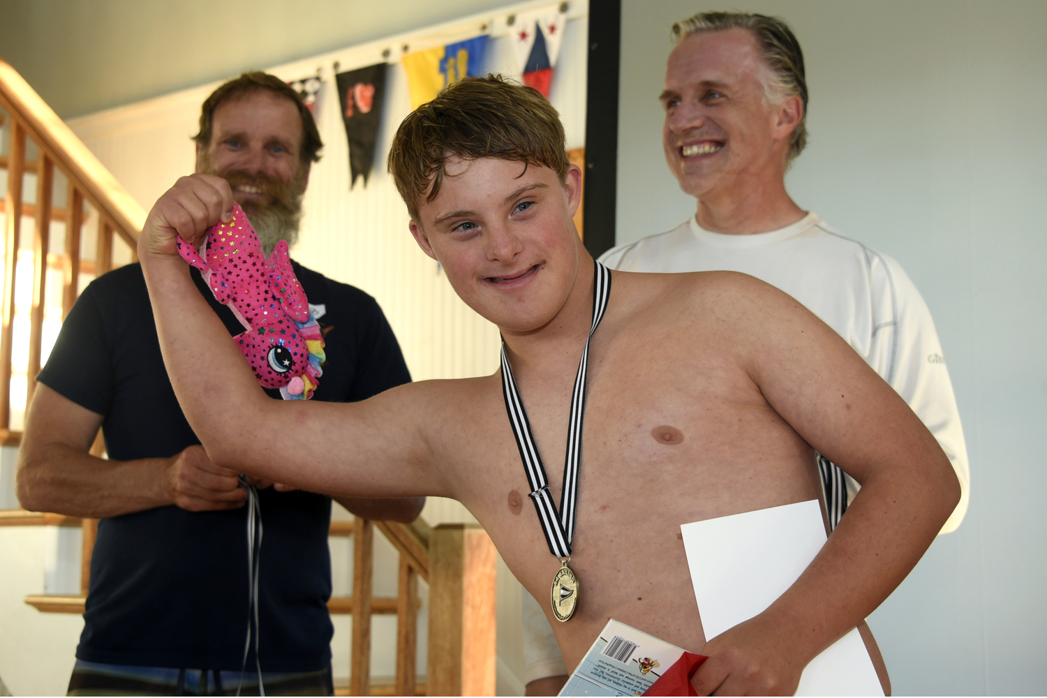 An athlete of Monday's instruction is a certified sailor by Greg Bertish, Bob MIller and Nick Gazzolo. MICHAEL MELLA
