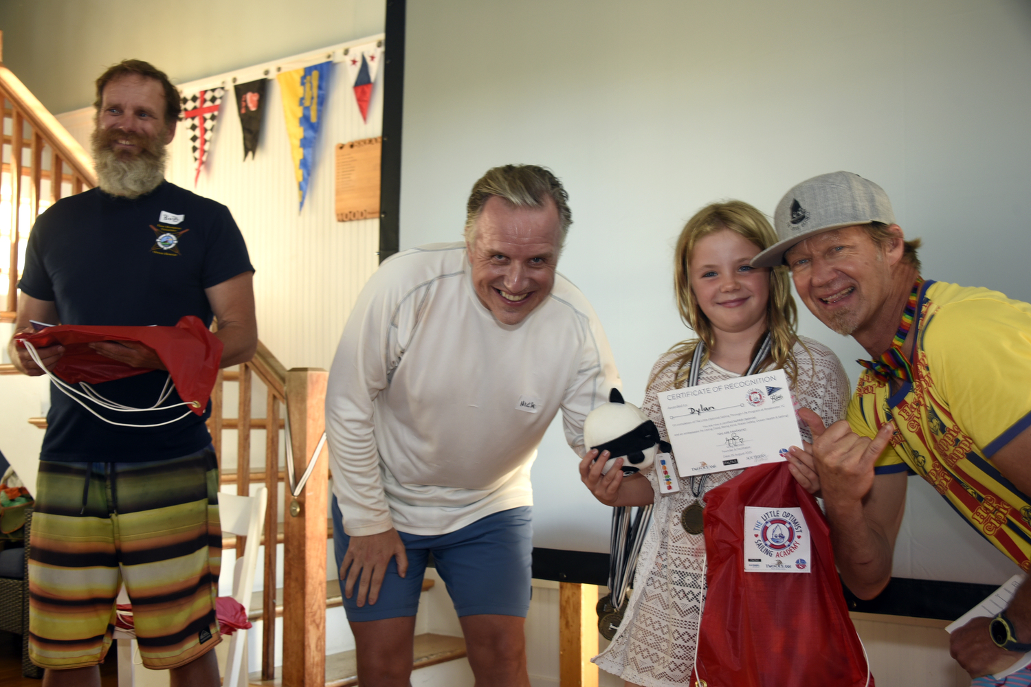 An athlete of Monday's instruction is a certified sailor by Greg Bertish, Bob MIller and Nick Gazzolo. MICHAEL MELLA