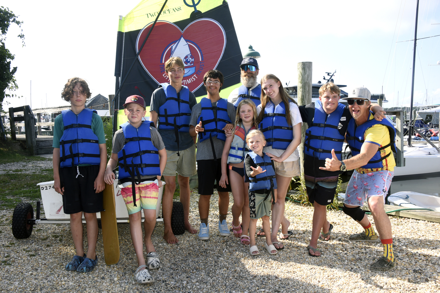 Breakwater Yacht Club and Sailing Center hosted its first-ever hands-on, on-the-water training for its sailing instructors on therapeutic sailing on Monday afternoon. MICHAEL MELLA