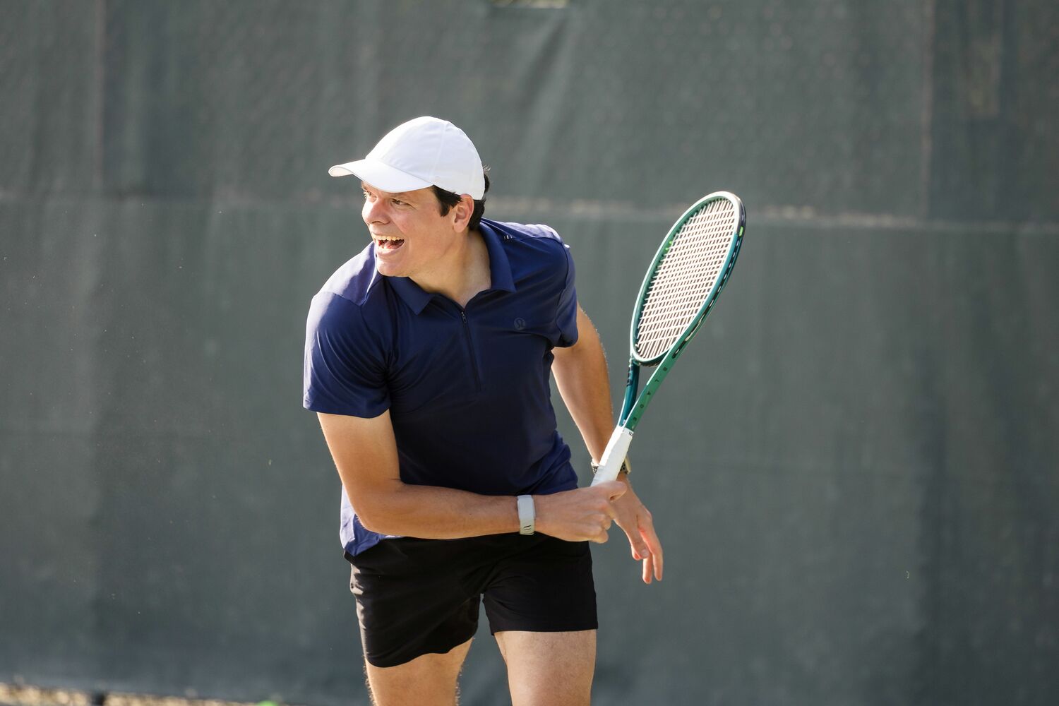 Milos Raonic at the 2025 Johnny Mac Tennis Project Pro am at Sportime Amagansett on Saturday.  COURTESY HERITAGEHOUSEPHOTO.COM