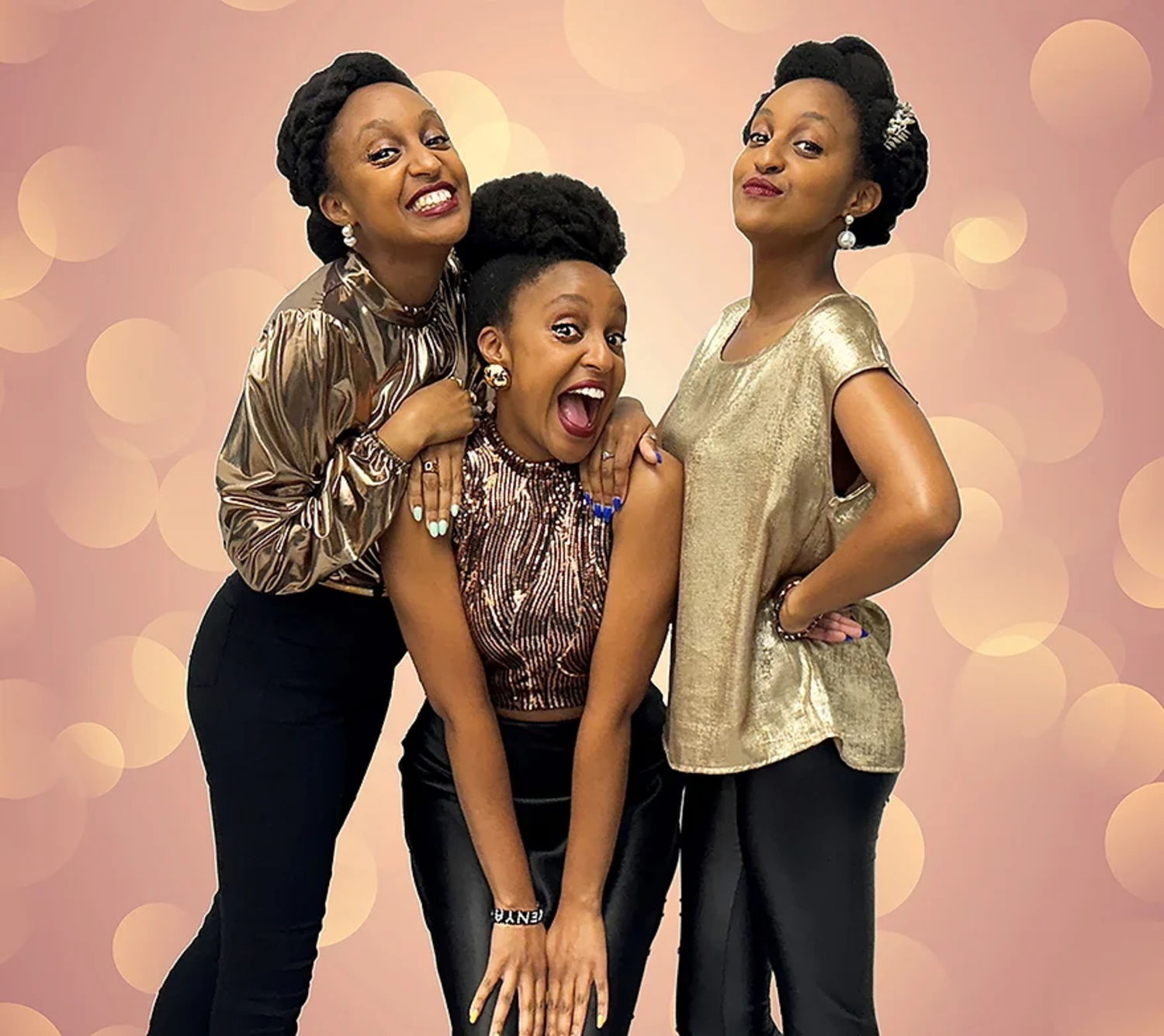 Triplets Mary, Maggy and Marta Moipei bring their show “Moipei Embraces New York” to LTV Studios’ “Hamptons Summer Songbook by the Sea” on  August 30. COURTESY LTV STUDIOS