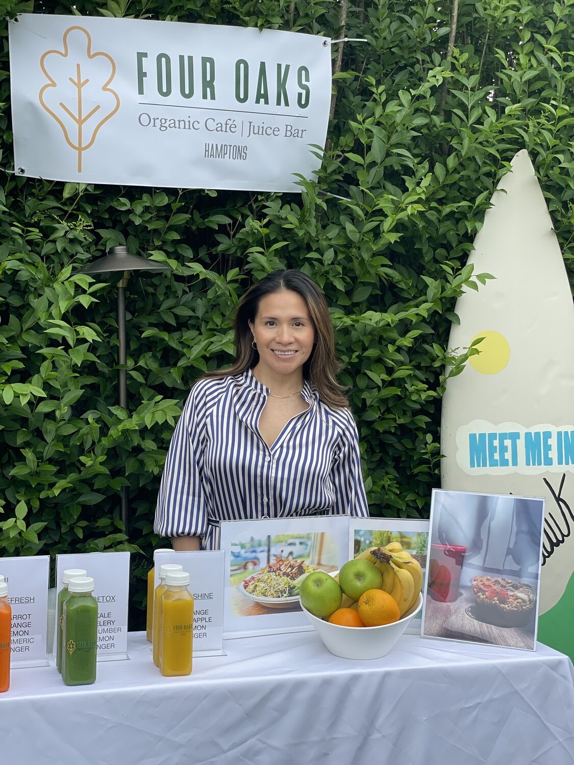 Pilar Quichimbo of Four Oaks Cafe and Juice Bar, one of the participating businesses in OLA's 