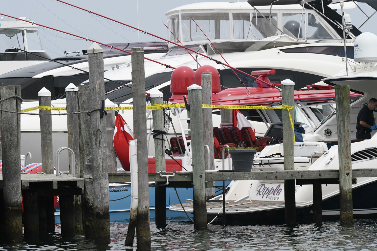 Police investigate aboard 