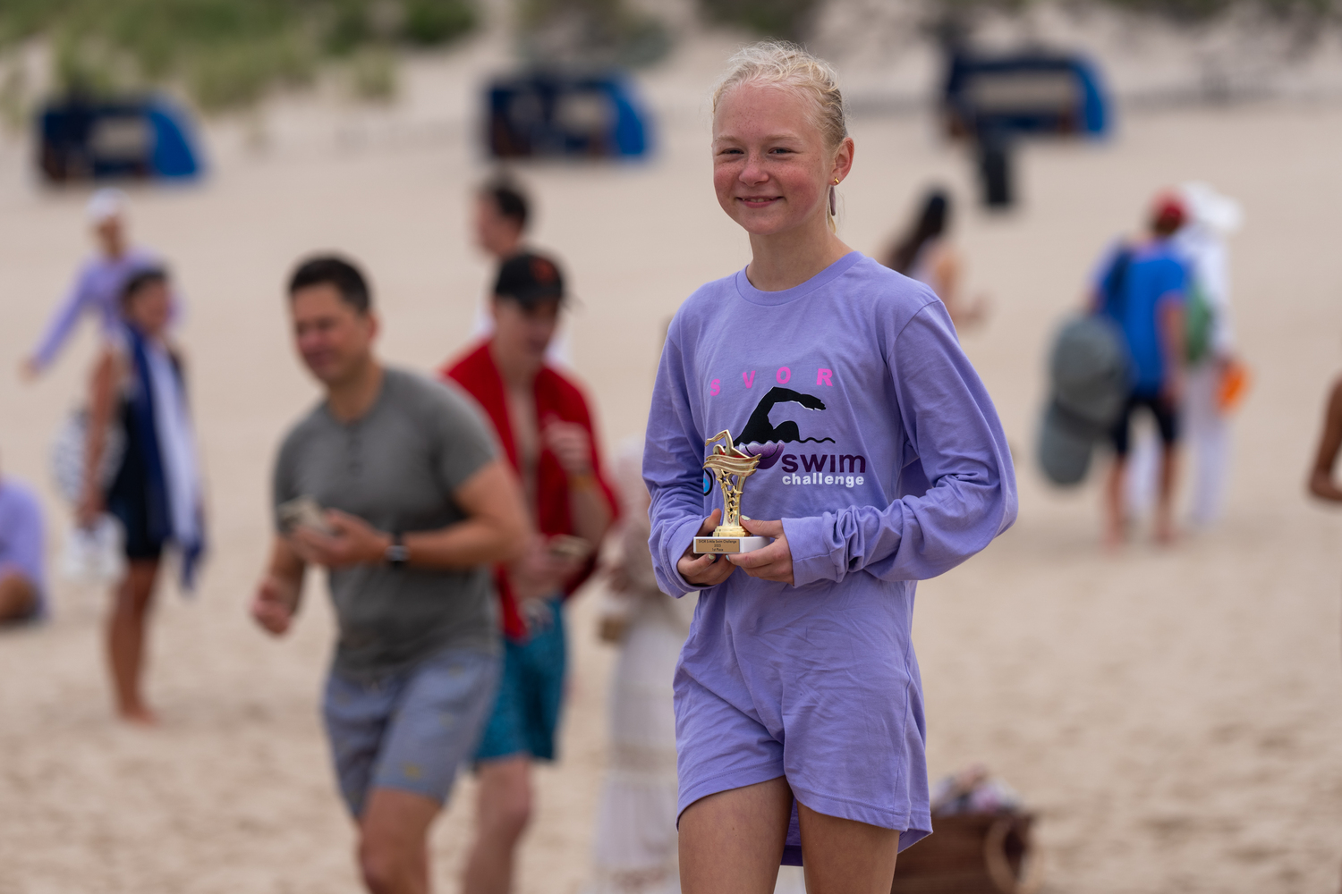 Southampton Village Ocean Rescue hosted its annual S-Mile Open Water Swim on Saturday morning at Coopers Beach.   RON ESPOSITO