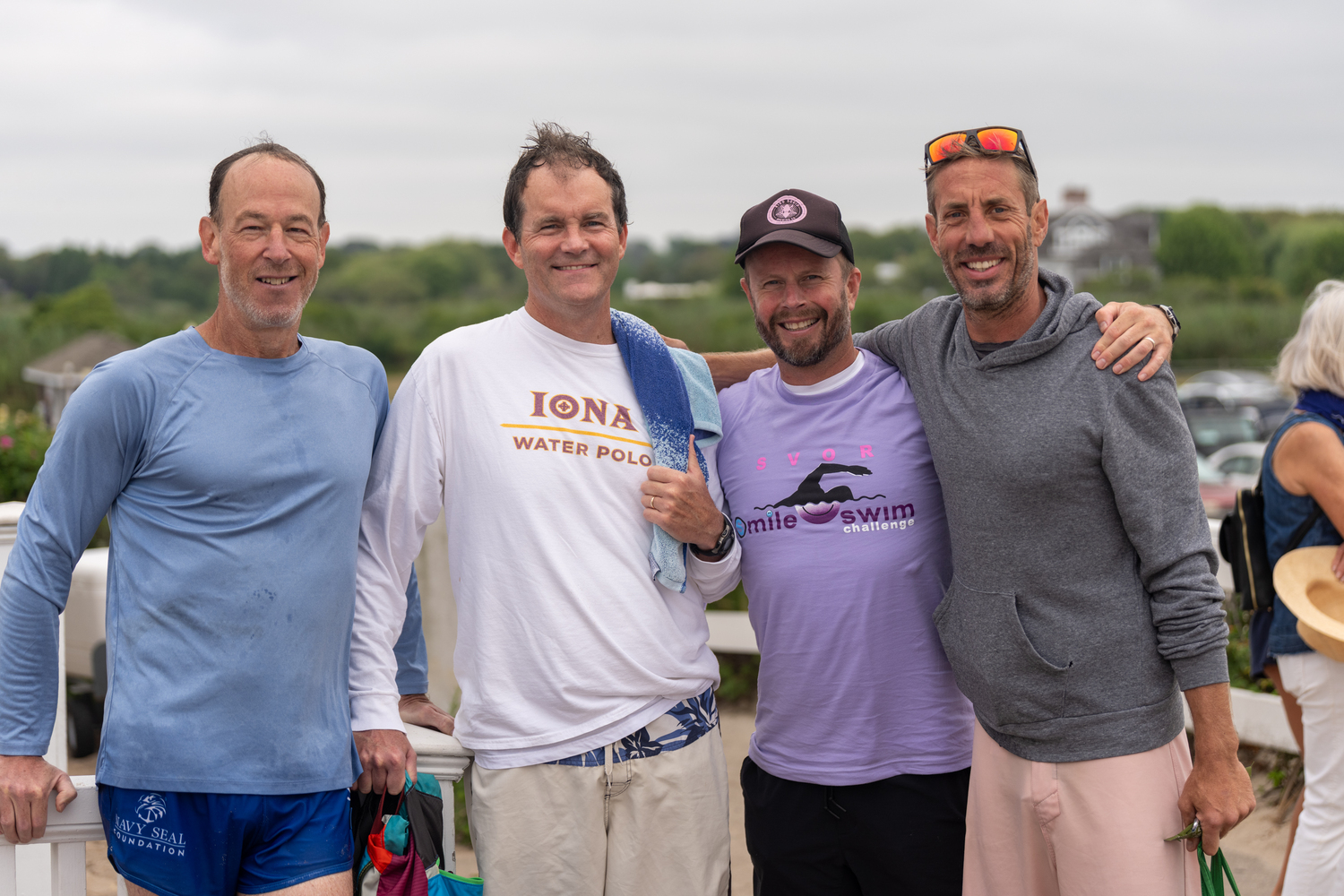Southampton Village Ocean Rescue hosted its annual S-Mile Open Water Swim on Saturday morning at Coopers Beach.   RON ESPOSITO
