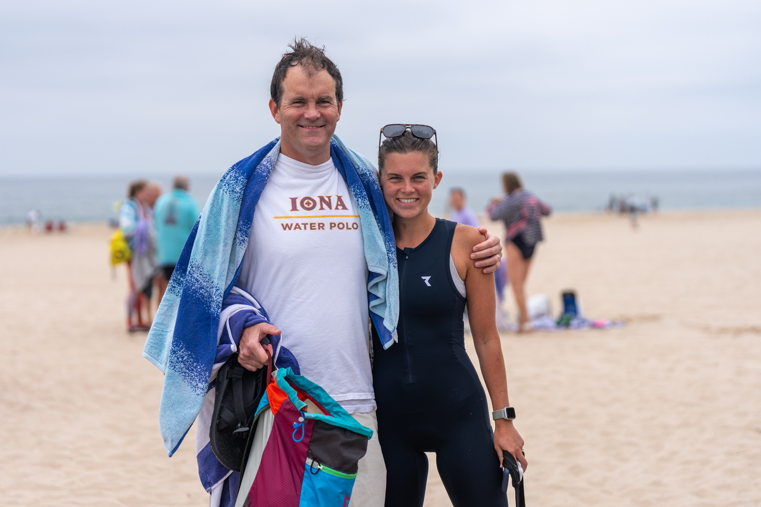 Southampton Village Ocean Rescue hosted its annual S-Mile Open Water Swim on Saturday morning at Coopers Beach.   RON ESPOSITO
