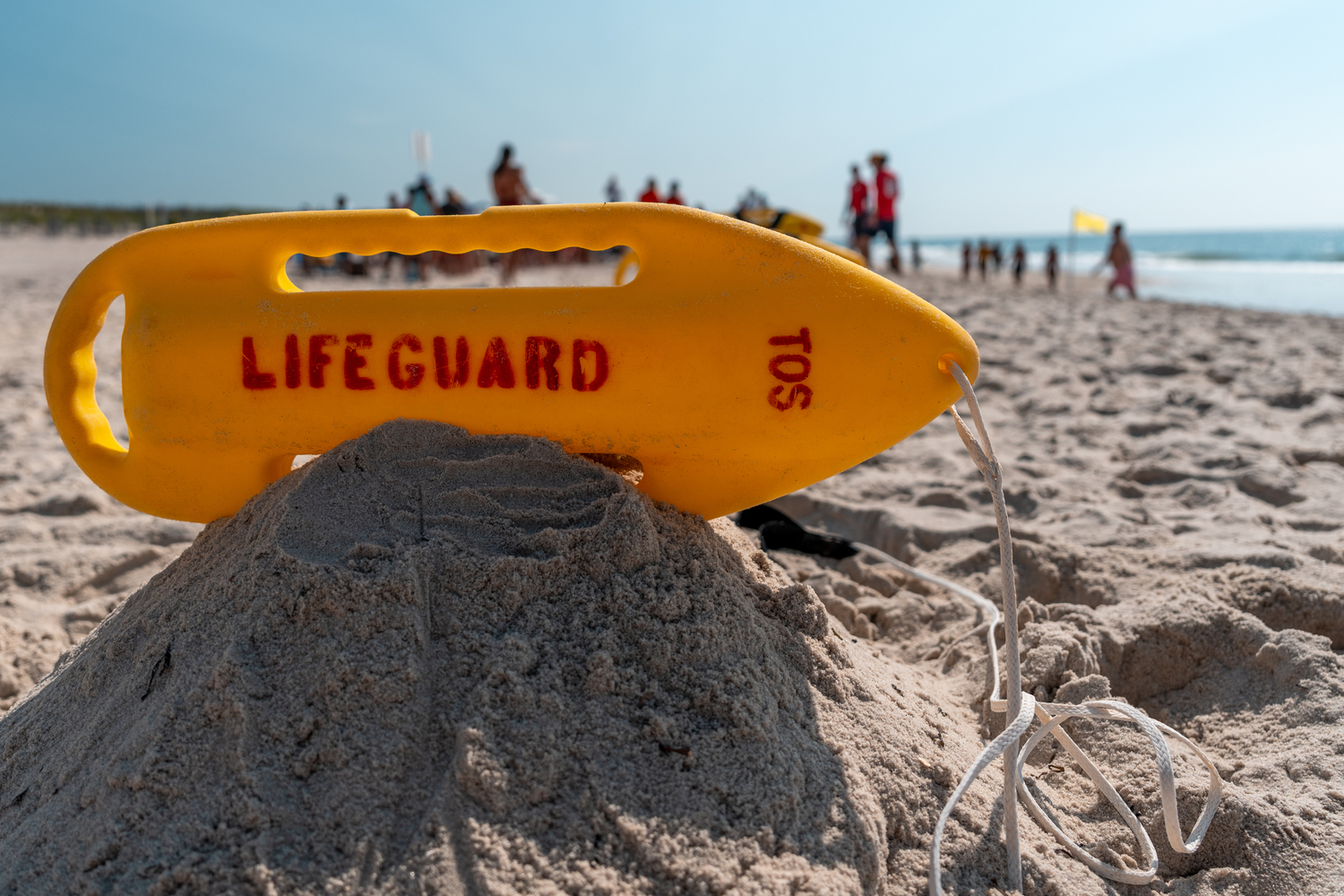 Southampton Town held its junior lifeguard tournament at Ponquogue Beach in Hampton Bays on Saturday morning.  RON ESPOSITO