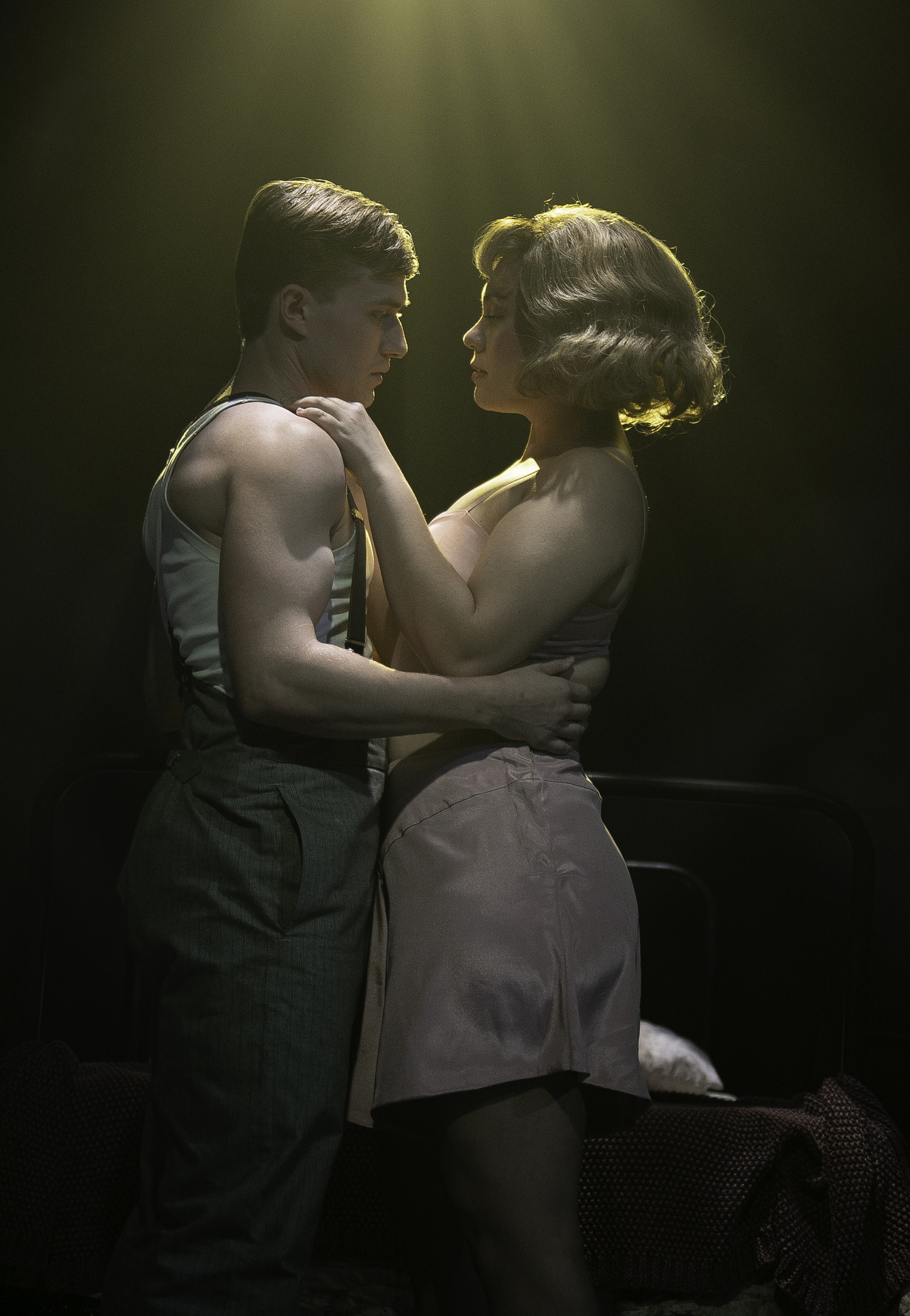 Charlie Webb (as Clyde Barrow) and Lyda Jade Harlan (as Bonnie Parker) in 
