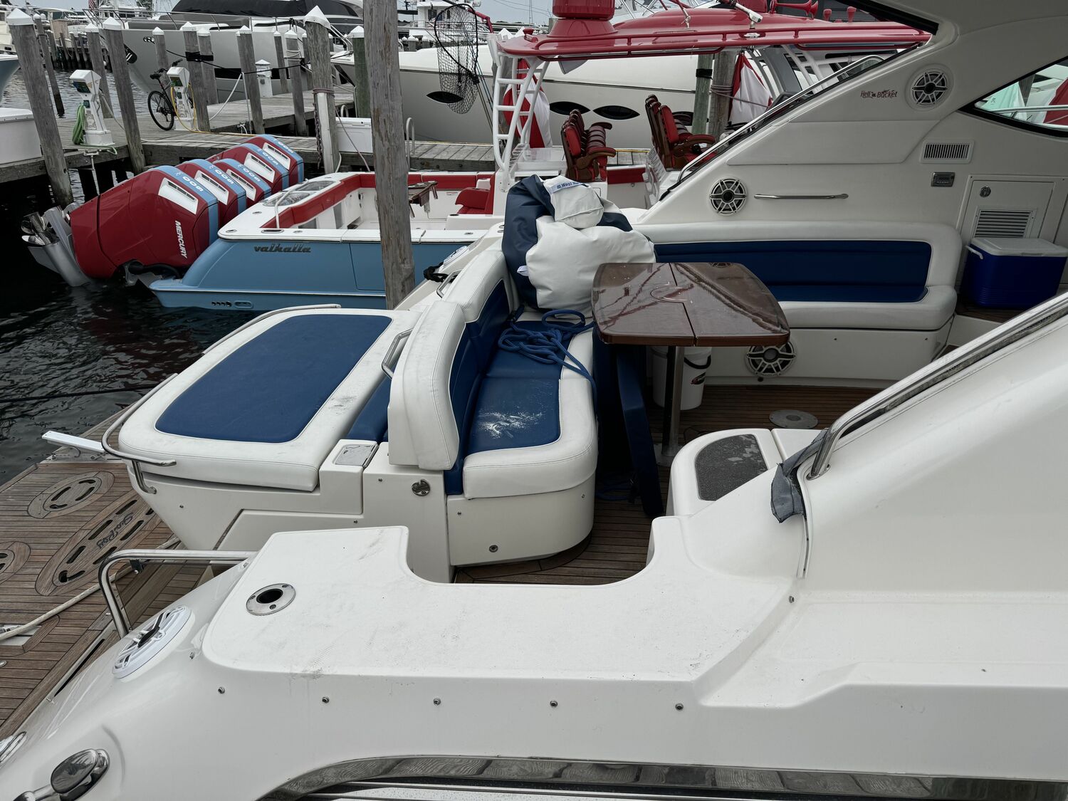 A witness said police focused the investigation on an area with a brown tabletop and blue seats. On the seat and table, there was a white powdery substance. T.E. McMORROW