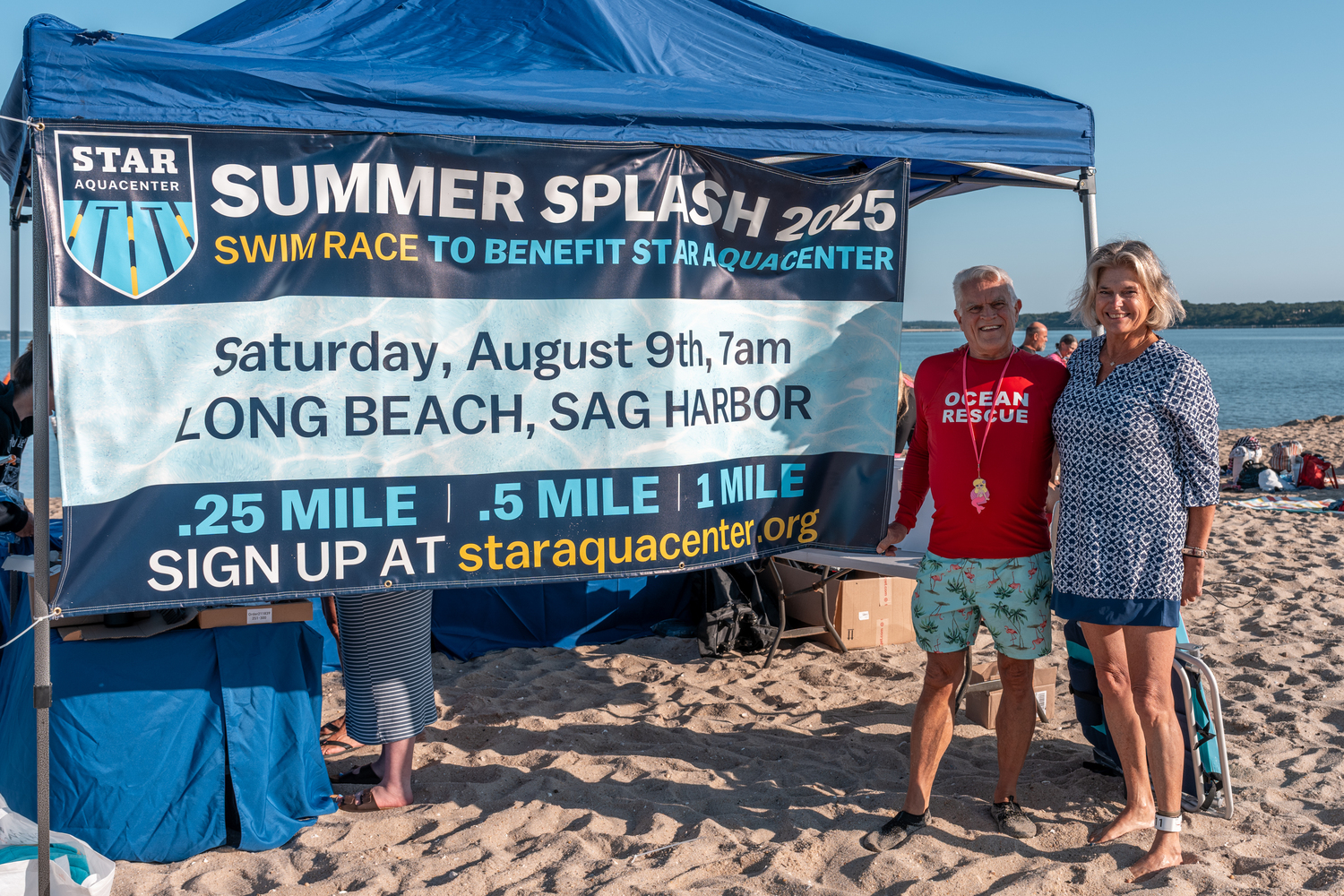 The STAR Aquacenter held its second annual Summer Splash open water swim event this past Saturday morning at Long Beach in Noyac.  RON ESPOSITO